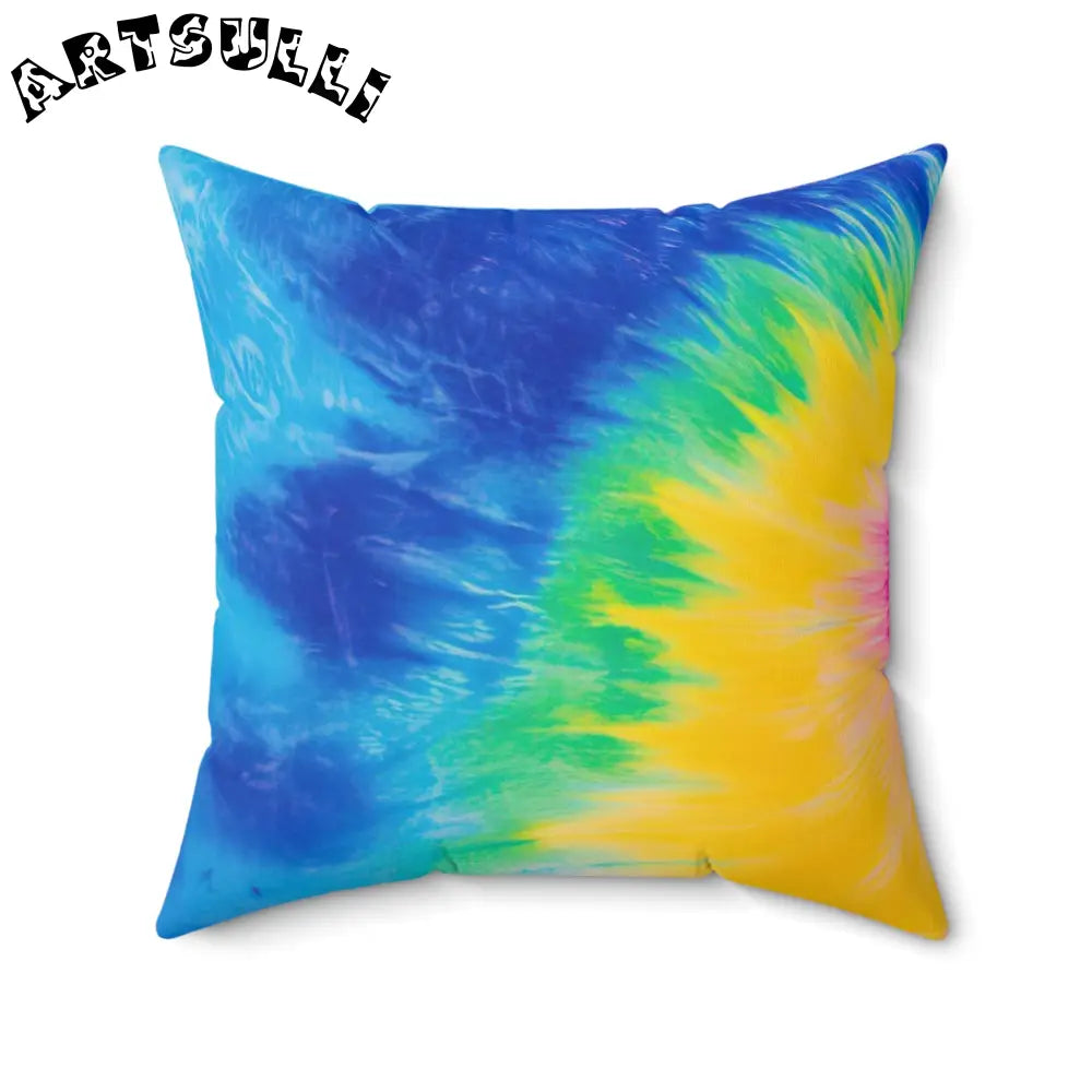 Spiral Tie-Dye Throw Pillow, Artsulli - Art is Long, Life is Short, Home Decor, Size, 20" × 20", , , , , 17755542970544889925