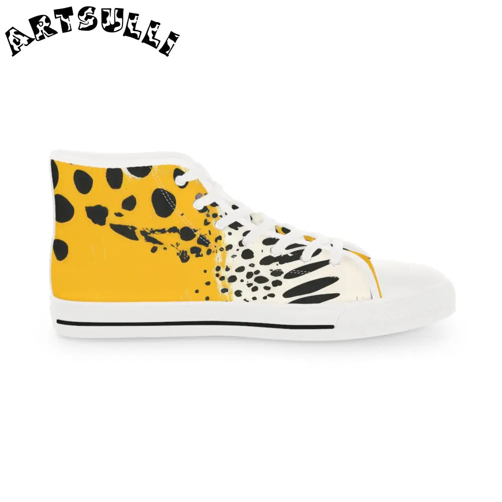 Splatter Print Breathable Polyester Canvas High Tops, Artsulli - Art is Long, Life is Short, Shoes, , , , , , , 