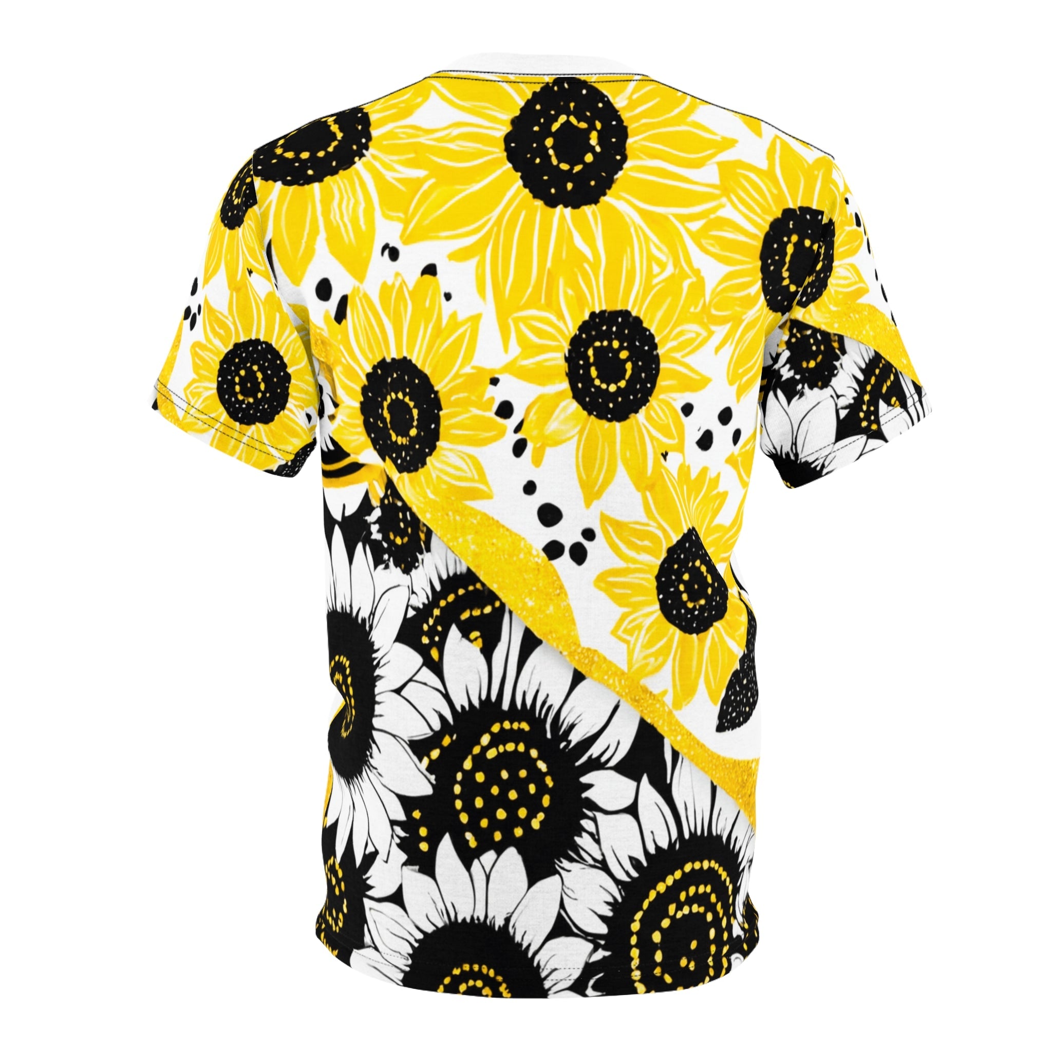 Split Sunflower T-Shirt, Artsulli - Art is Long, Life is Short, All Over Prints, , , , , , , 