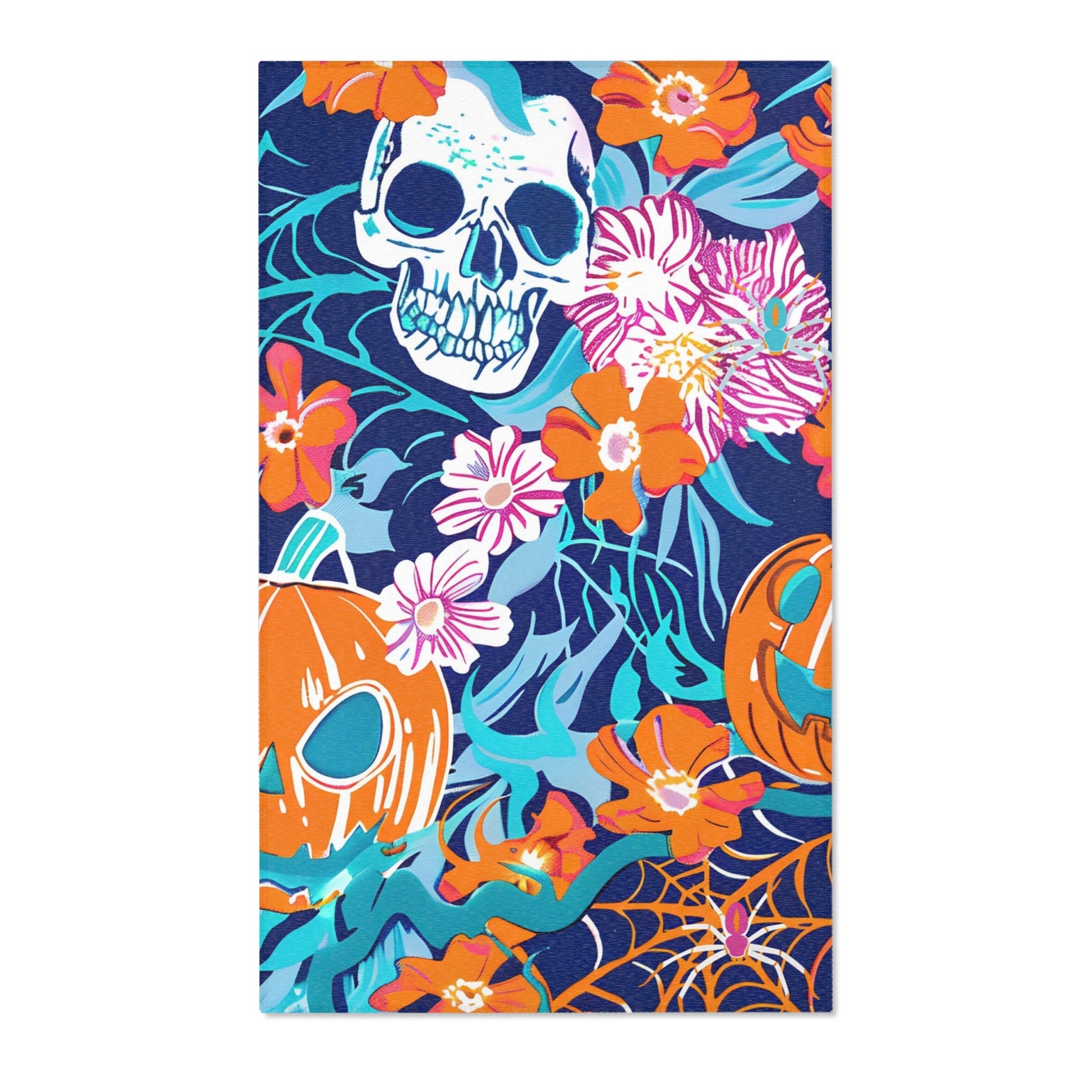 Spooky Floral Halloween Area Rug, Artsulli - Art is Long, Life is Short, Home Decor, Size, 36" × 60", , , , , 17280751509287783054