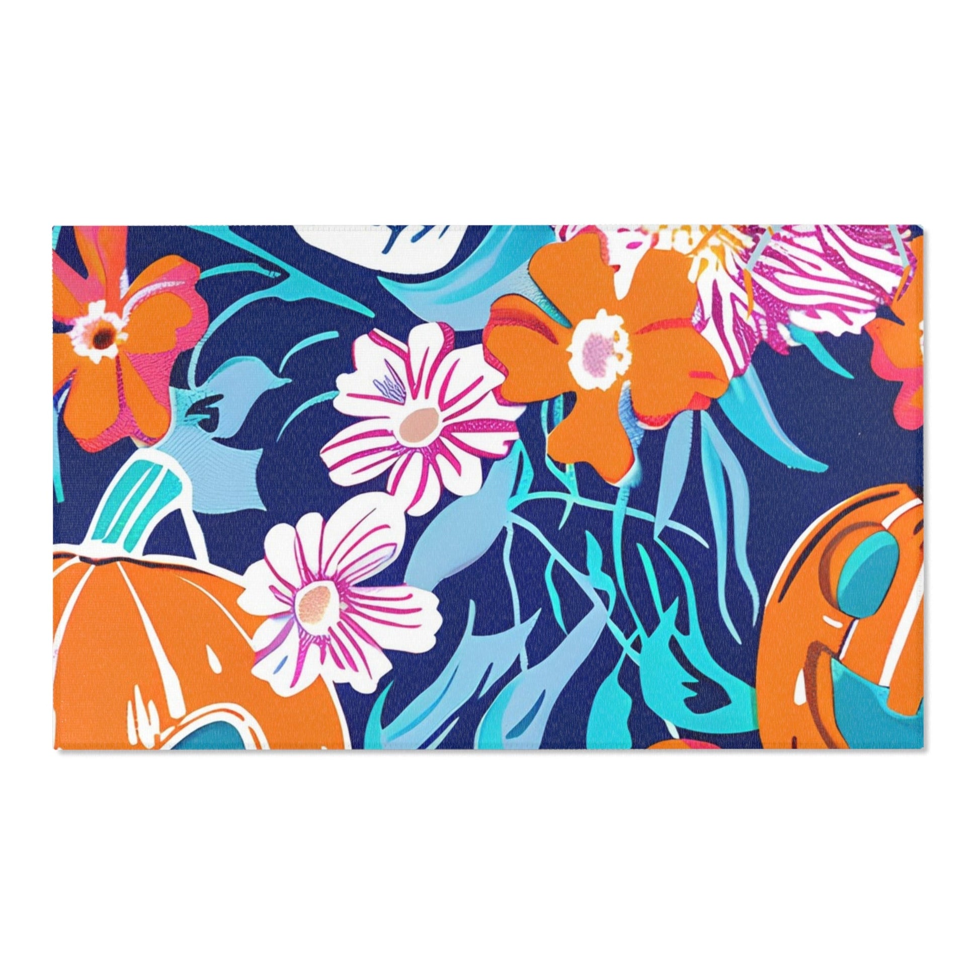 Spooky Floral Halloween Area Rug, Artsulli - Art is Long, Life is Short, Home Decor, Size, 60" × 36", , , , , 22718607136958630405
