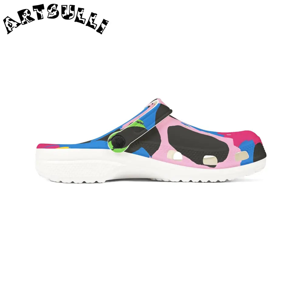 Spotted 90s Neon EVA Foam Clogs, Artsulli - Art is Long, Life is Short, Shoes, , , , , , , 
