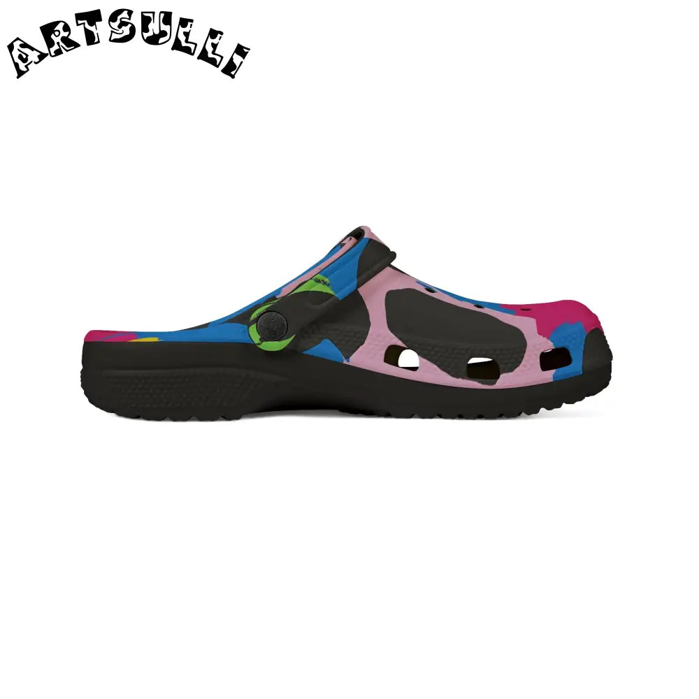 Spotted 90s Neon EVA Foam Clogs, Artsulli - Art is Long, Life is Short, Shoes, , , , , , , 