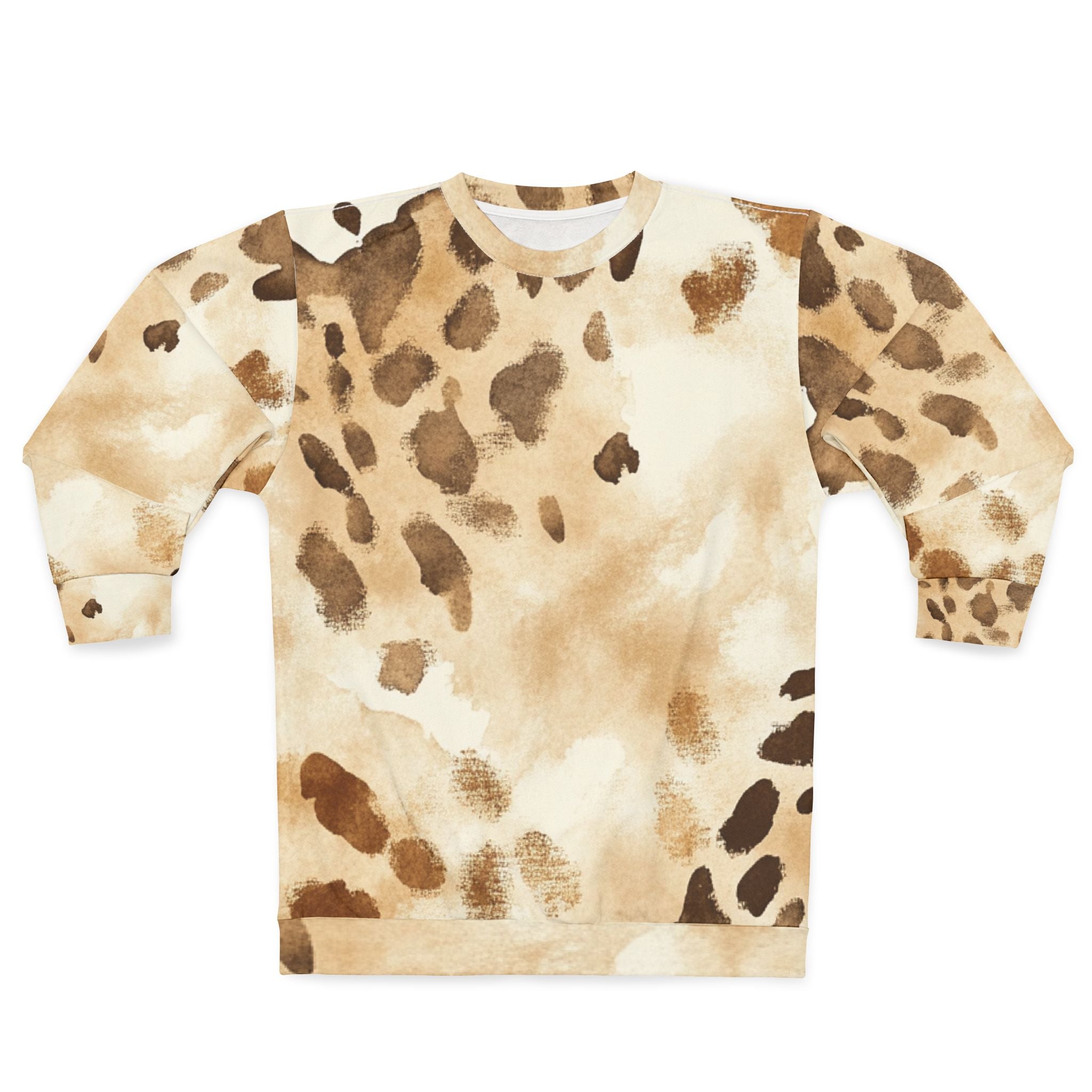 Spotted Crewneck Sweatshirt, Artsulli - Art is Long, Life is Short, All Over Prints, Size, XS, , , , , 92484503428296942245