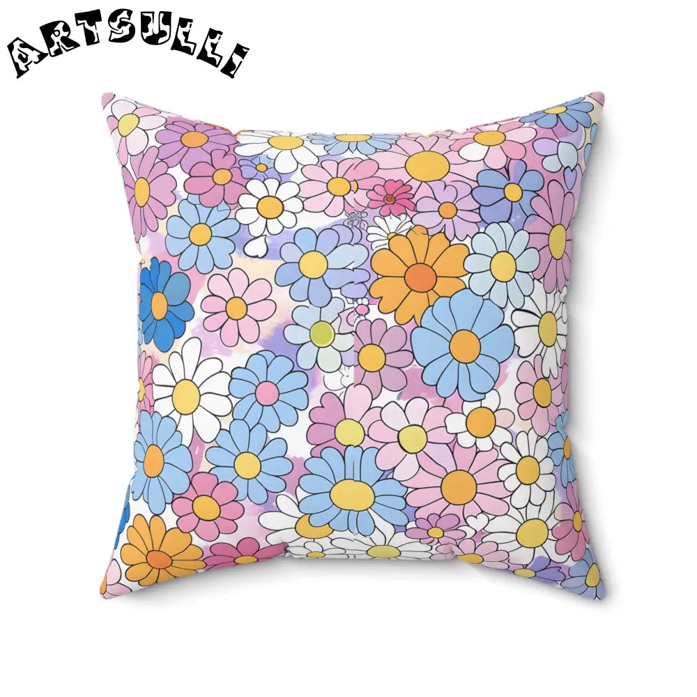 JAKKOUTTHEBXX Spun Polyester Square Floral Throw Pillow 2025