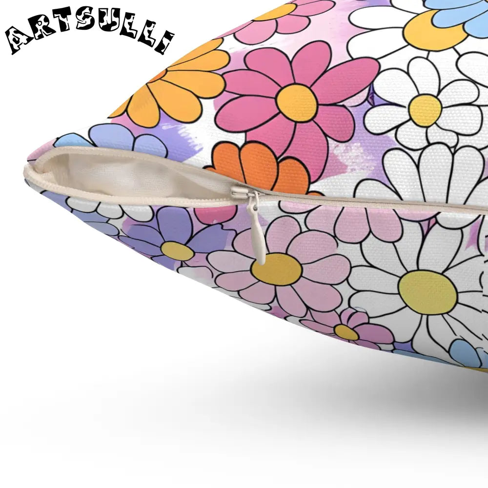 JAKKOUTTHEBXX Spun Polyester Square Floral Throw Pillow 2025