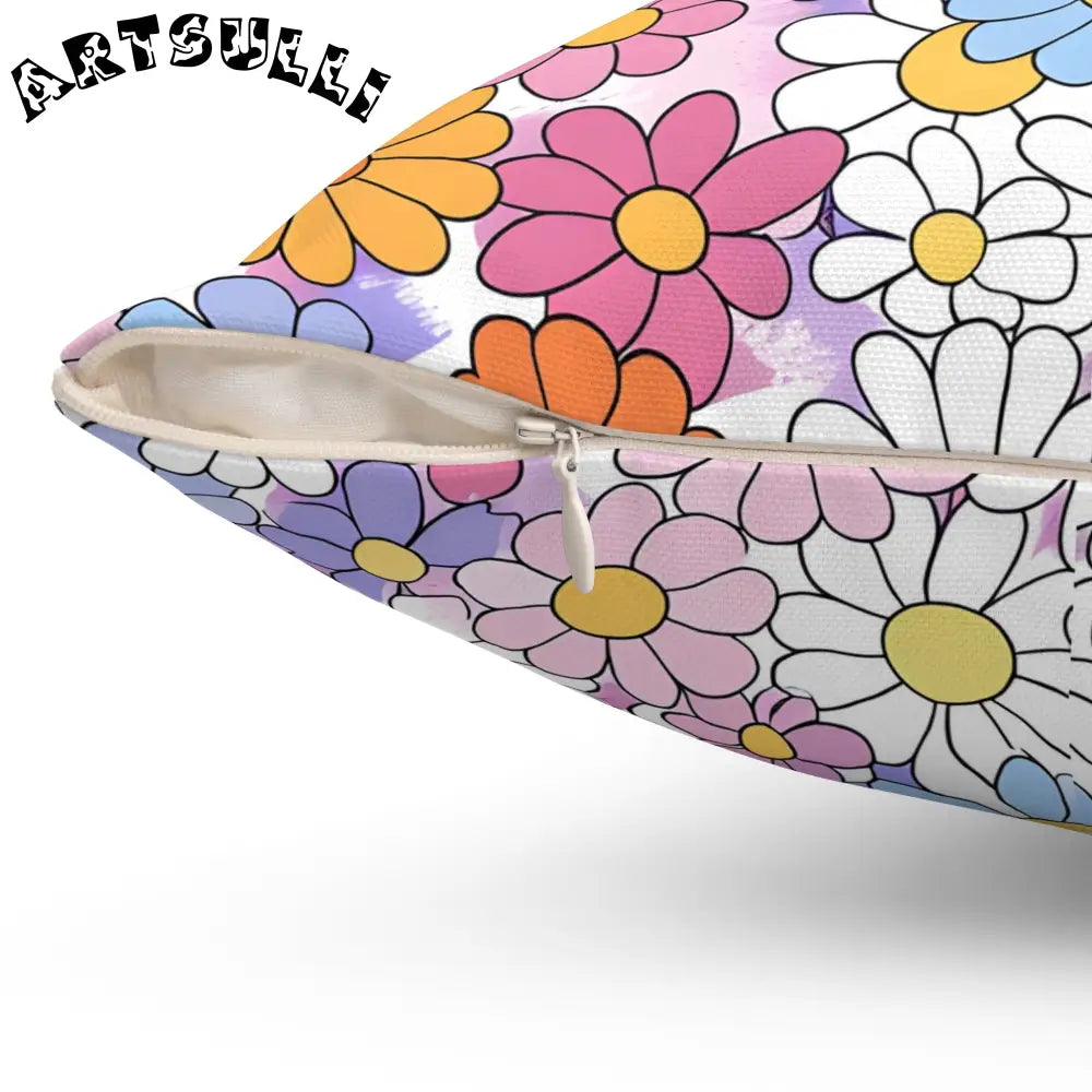JAKKOUTTHEBXX Spun Polyester Square Floral Throw Pillow 2025