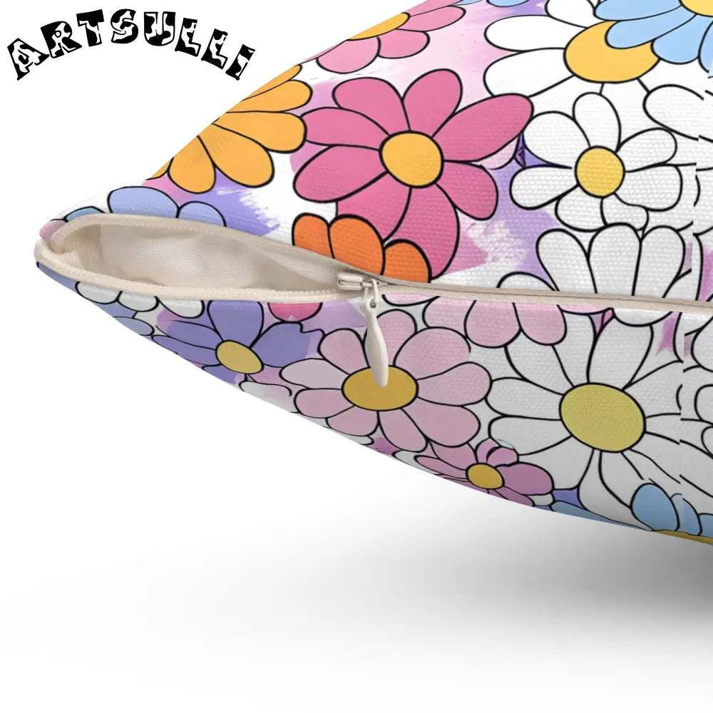 JAKKOUTTHEBXX Spun Polyester Square Floral Throw Pillow 2025