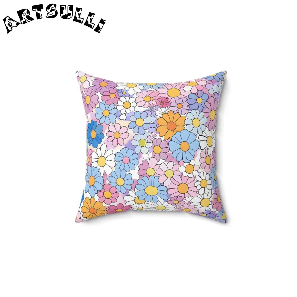 JAKKOUTTHEBXX Spun Polyester Square Floral Throw Pillow 2025