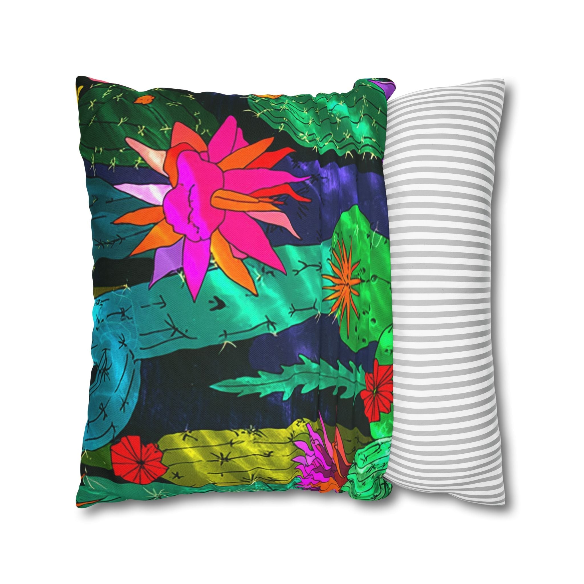 Spun Polyester Square Pillowcase, Artsulli - Art is Long, Life is Short, Home Decor, , , , , , , 