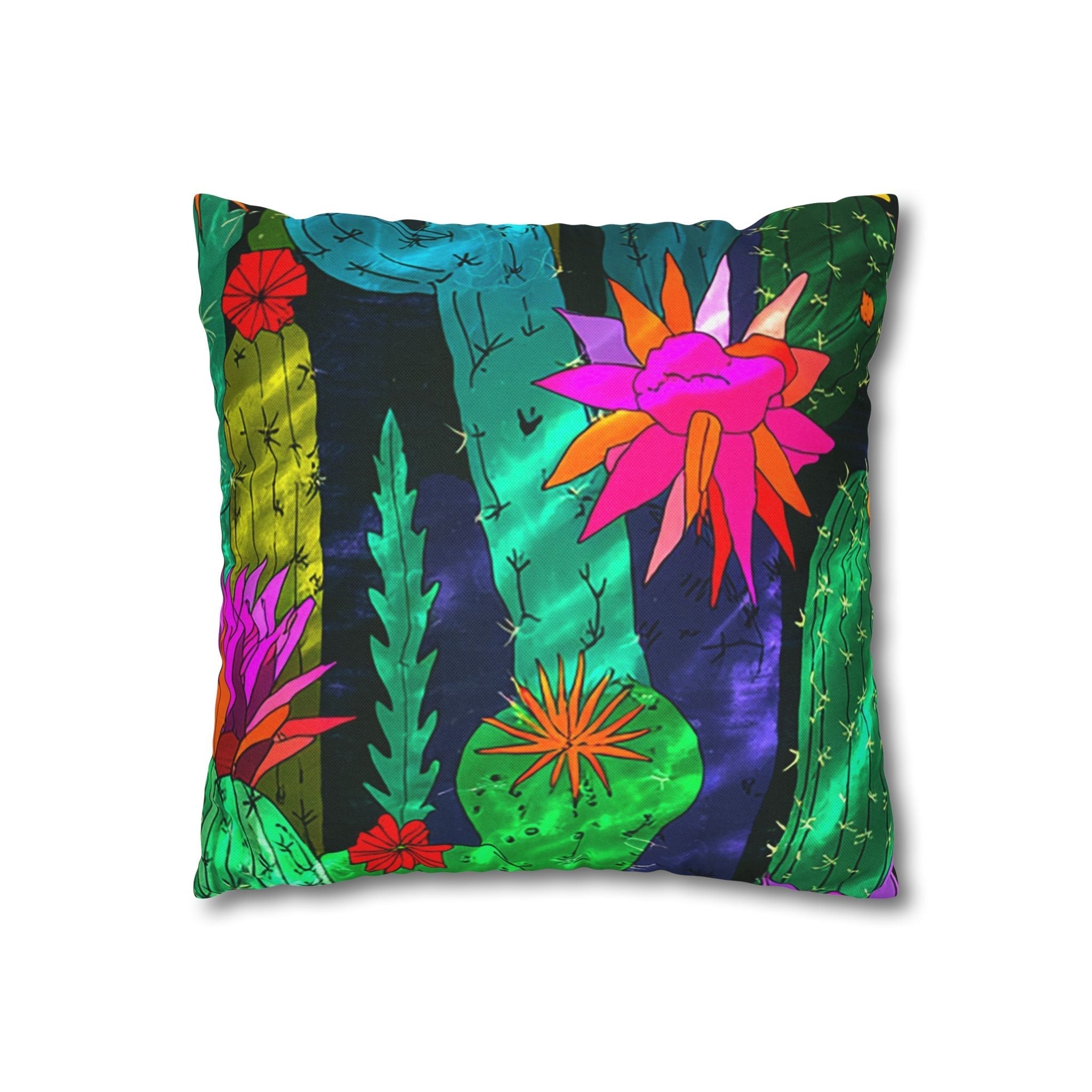 Spun Polyester Square Pillowcase, Artsulli - Art is Long, Life is Short, Home Decor, , , , , , , 