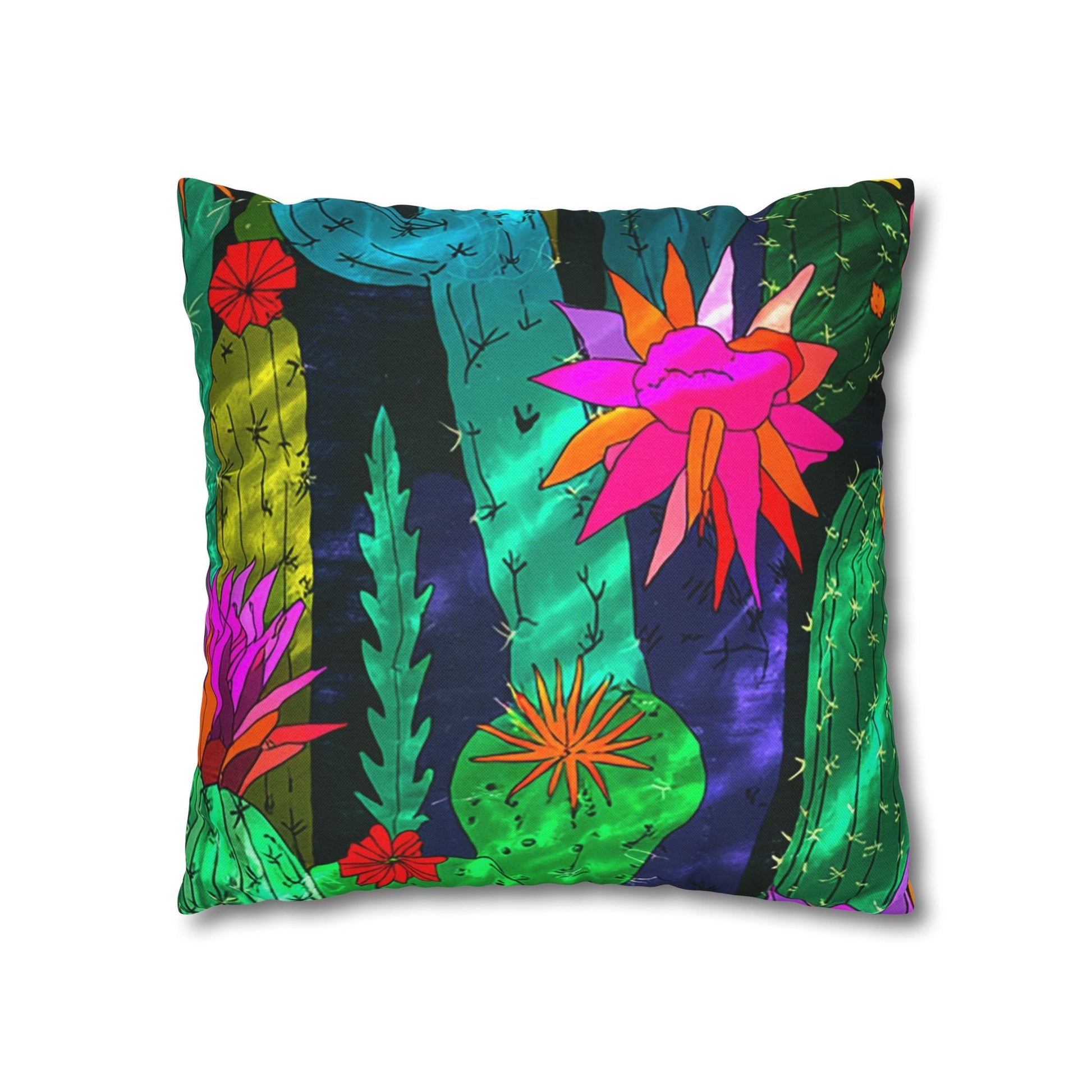Spun Polyester Square Pillowcase, Artsulli - Art is Long, Life is Short, Home Decor, , , , , , , 