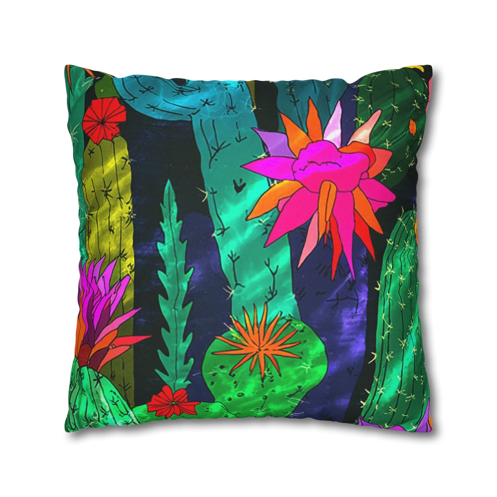Spun Polyester Square Pillowcase, Artsulli - Art is Long, Life is Short, Home Decor, , , , , , , 