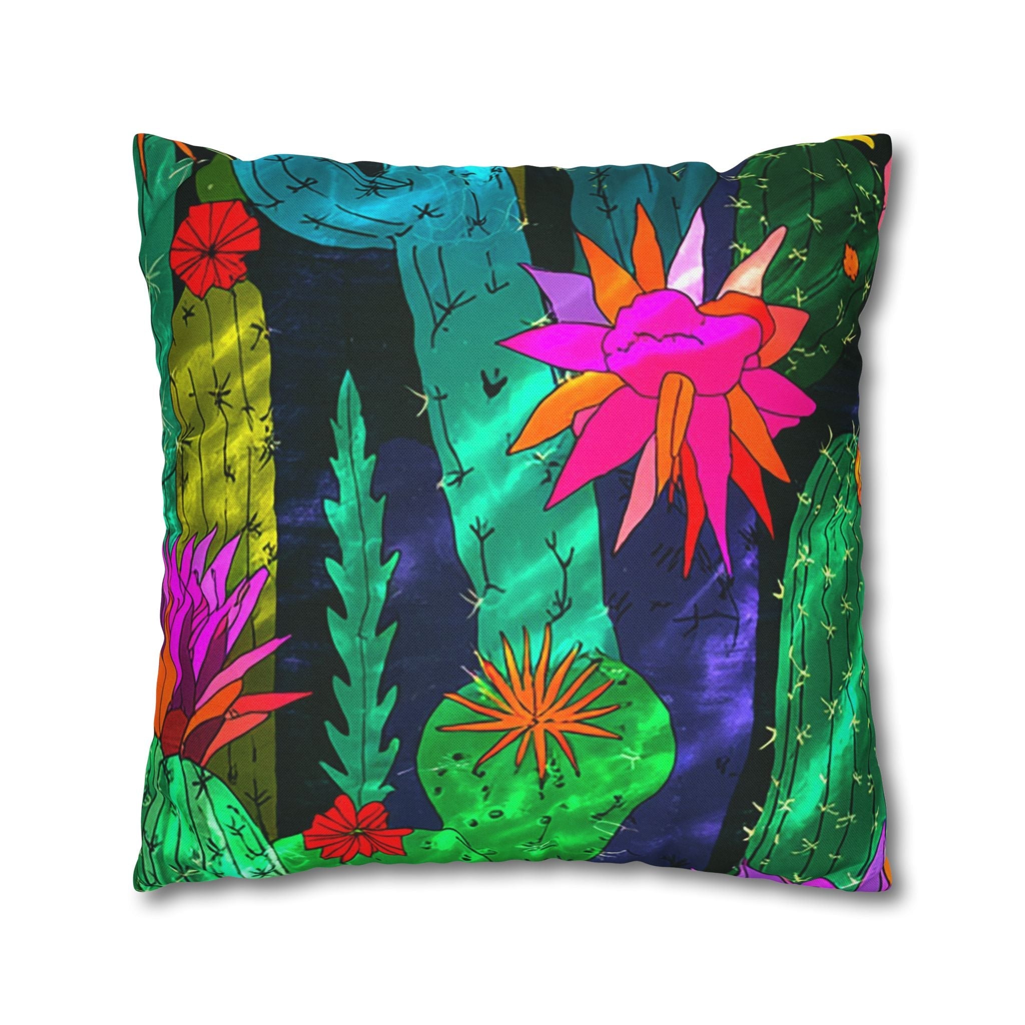 Spun Polyester Square Pillowcase, Artsulli - Art is Long, Life is Short, Home Decor, , , , , , , 
