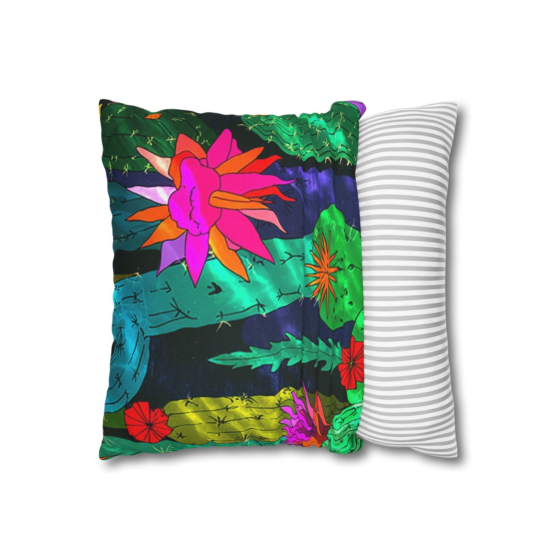 Spun Polyester Square Pillowcase, Artsulli - Art is Long, Life is Short, Home Decor, , , , , , , 