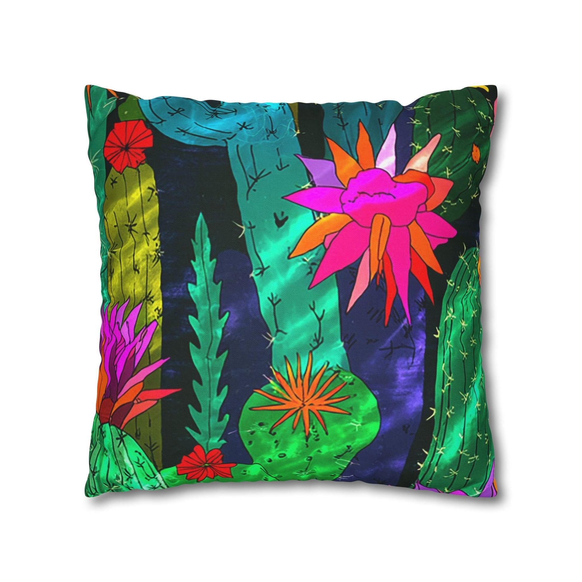 Spun Polyester Square Pillowcase, Artsulli - Art is Long, Life is Short, Home Decor, , , , , , , 