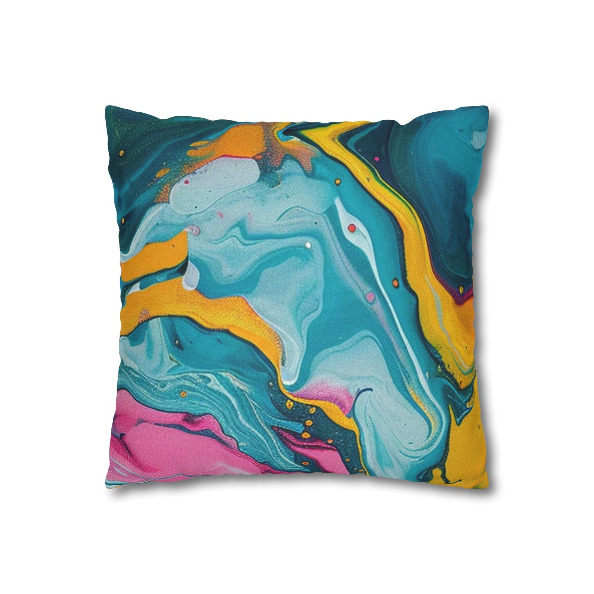 Spun Polyester Square Pillowcase, Artsulli - Art is Long, Life is Short, Home Decor, , , , , , , 