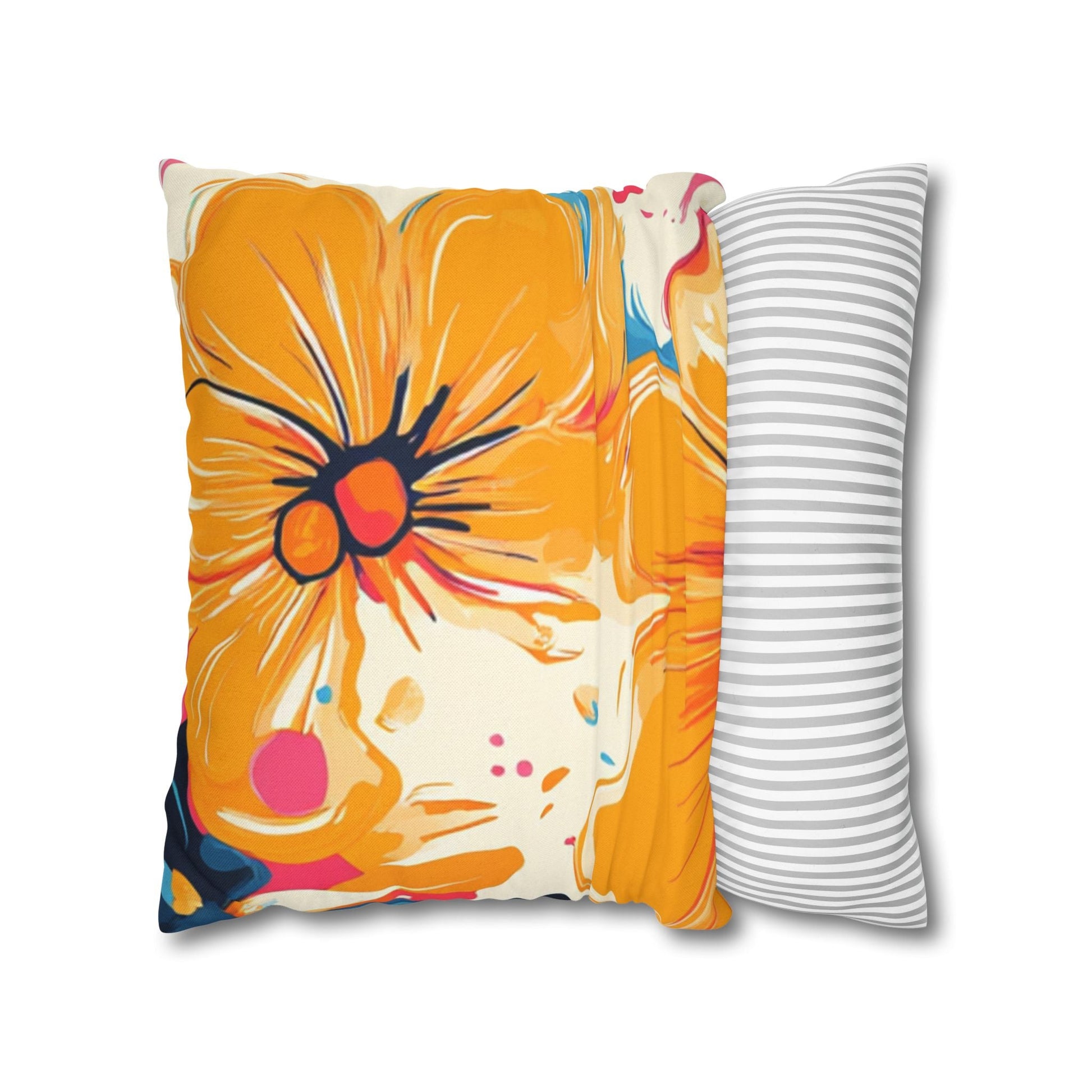 Spun Polyester Square Pillowcase, Artsulli - Art is Long, Life is Short, Home Decor, , , , , , , 