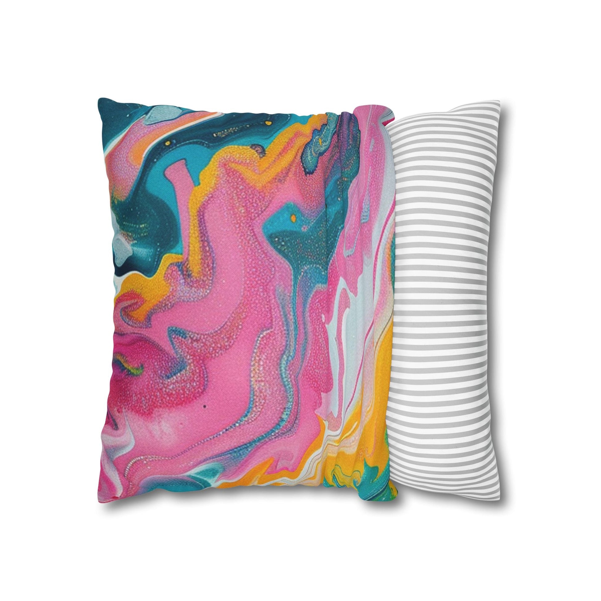 Spun Polyester Square Pillowcase, Artsulli - Art is Long, Life is Short, Home Decor, , , , , , , 