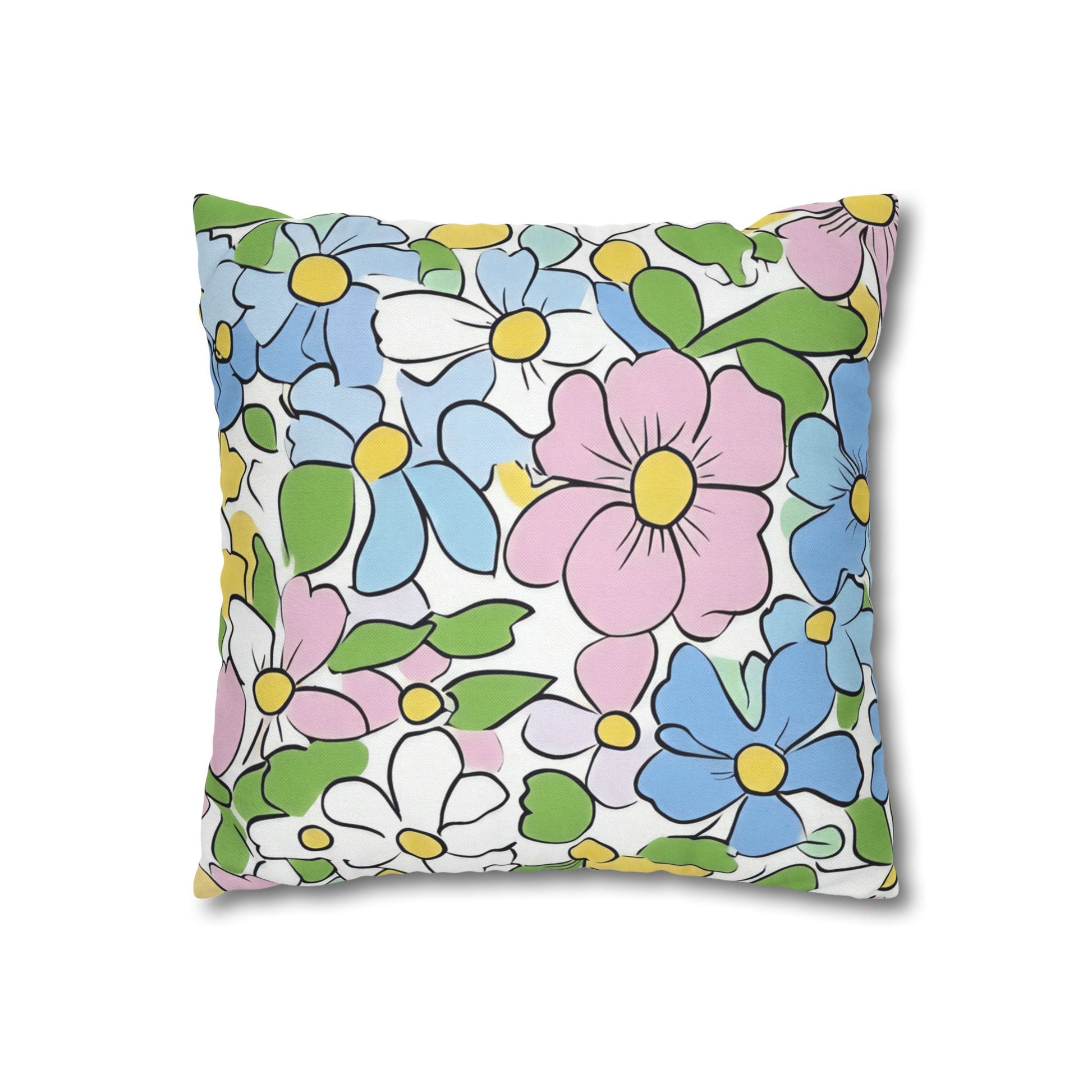 Spun Polyester Square Pillowcase, Artsulli - Art is Long, Life is Short, Home Decor, , , , , , , 