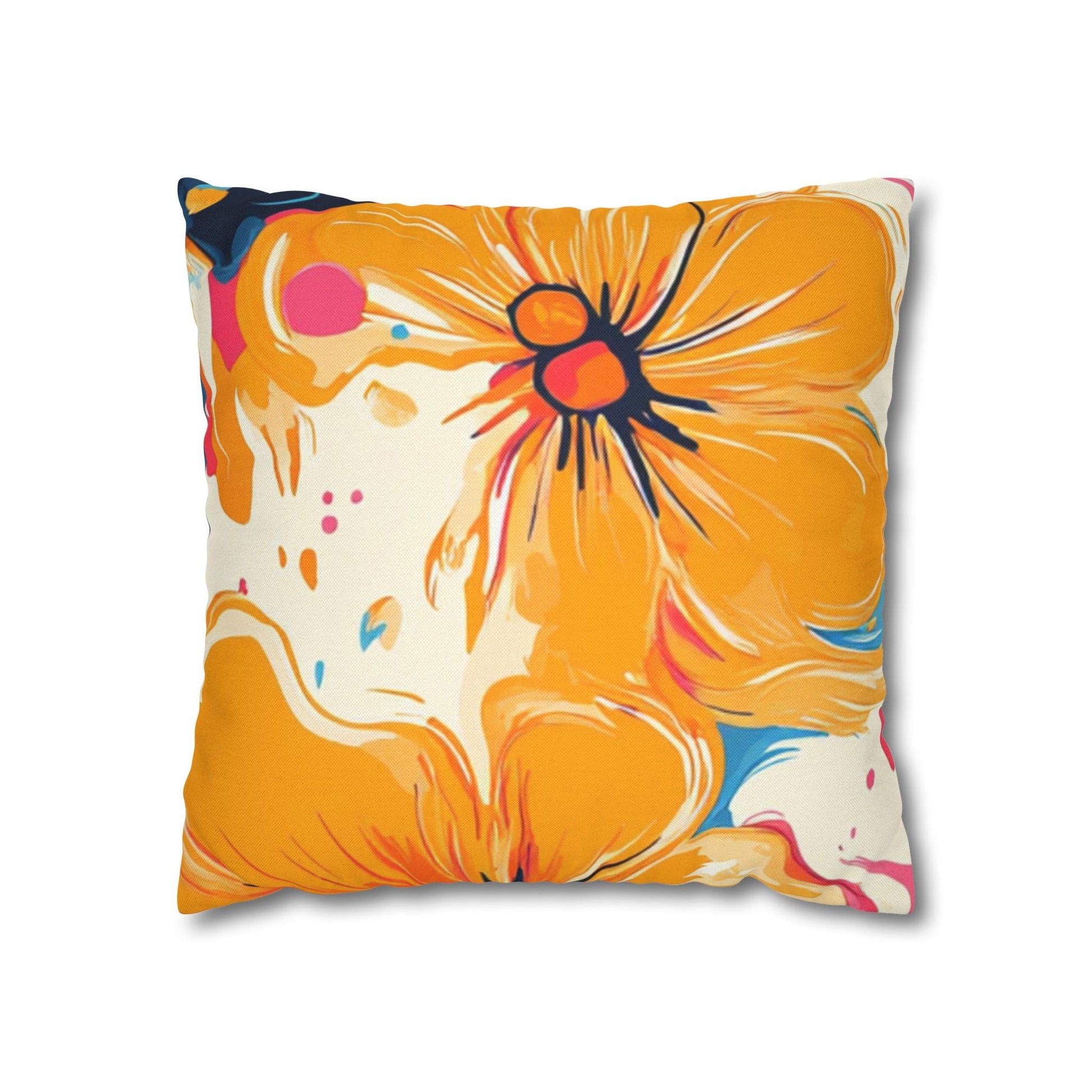 Spun Polyester Square Pillowcase, Artsulli - Art is Long, Life is Short, Home Decor, Size, 16" × 16", , , , , 26717214967546372026