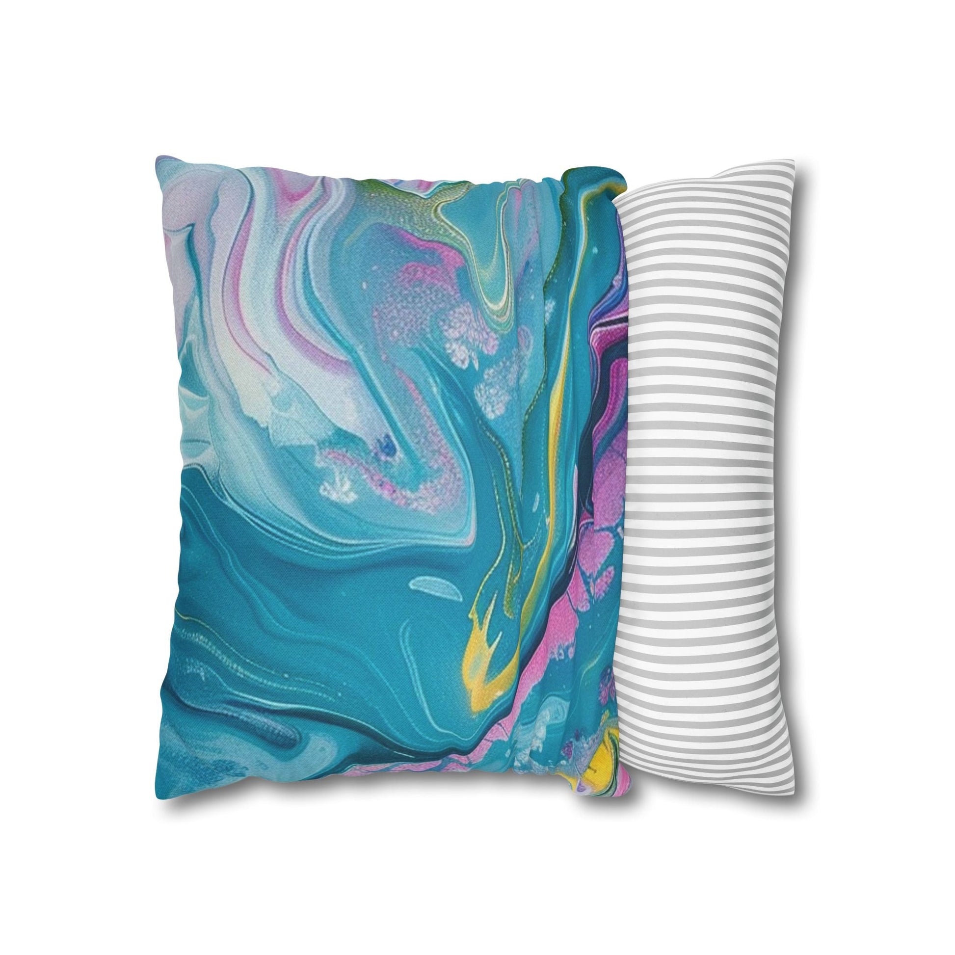 Spun Polyester Square Pillowcase, Artsulli - Art is Long, Life is Short, Home Decor, , , , , , , 