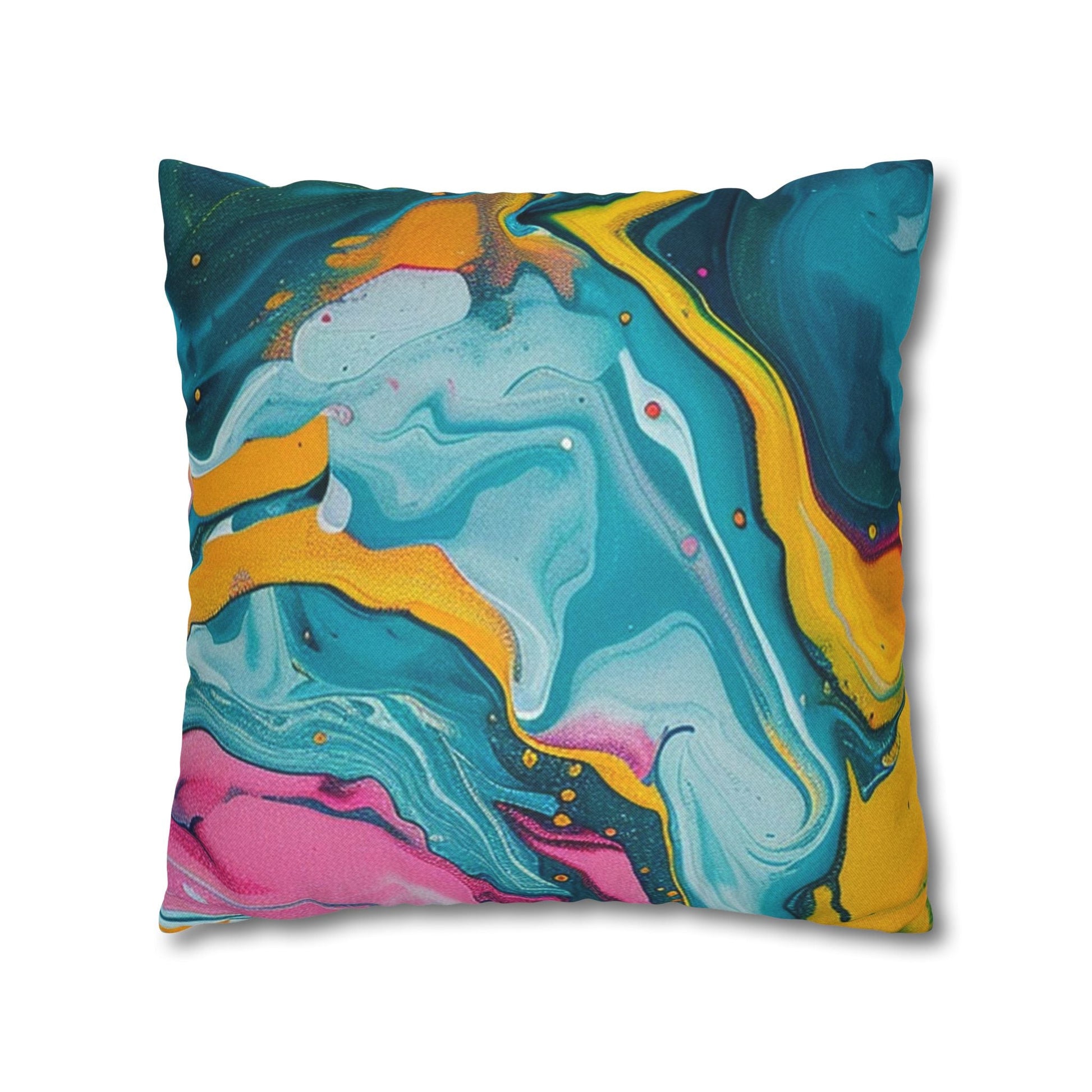 Spun Polyester Square Pillowcase, Artsulli - Art is Long, Life is Short, Home Decor, , , , , , , 
