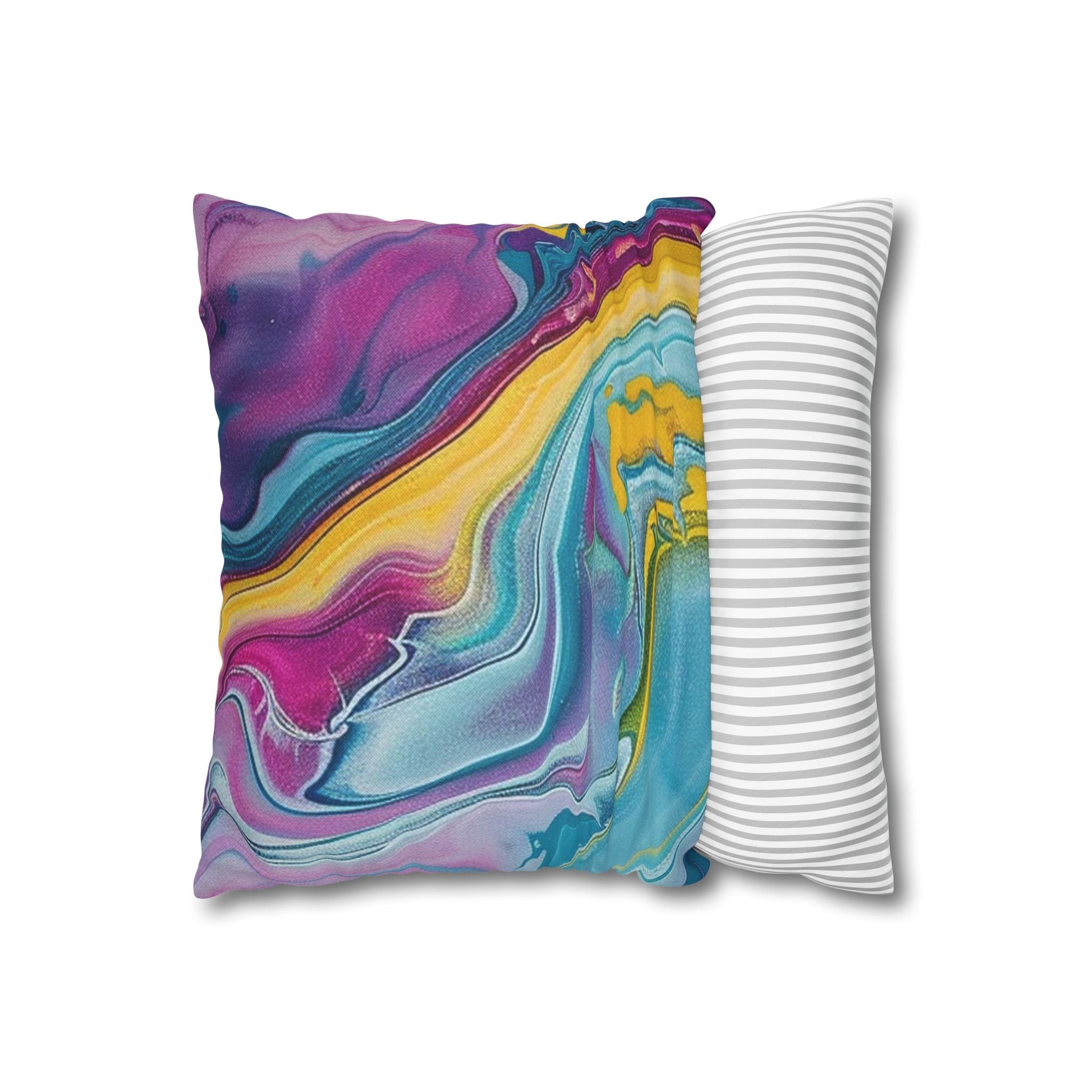 Spun Polyester Square Pillowcase, Artsulli - Art is Long, Life is Short, Home Decor, , , , , , , 