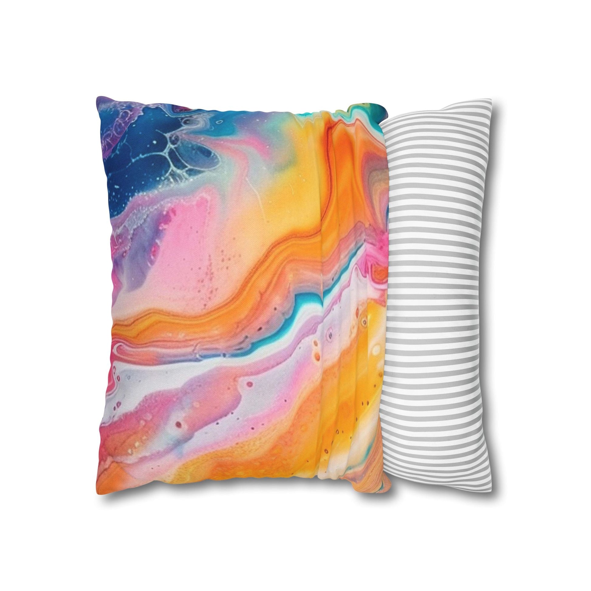 Spun Polyester Square Pillowcase, Artsulli - Art is Long, Life is Short, Home Decor, , , , , , , 