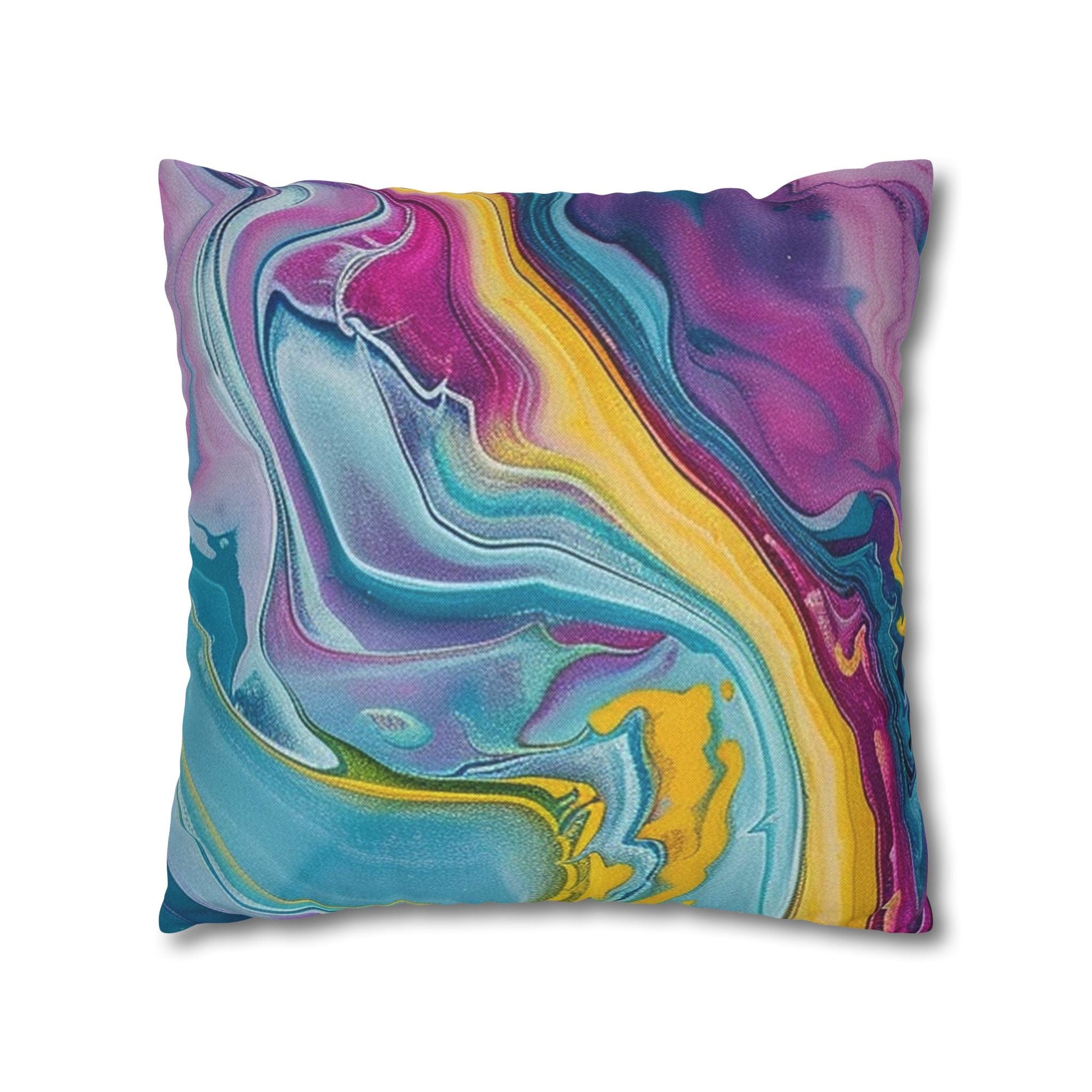 Spun Polyester Square Pillowcase, Artsulli - Art is Long, Life is Short, Home Decor, , , , , , , 
