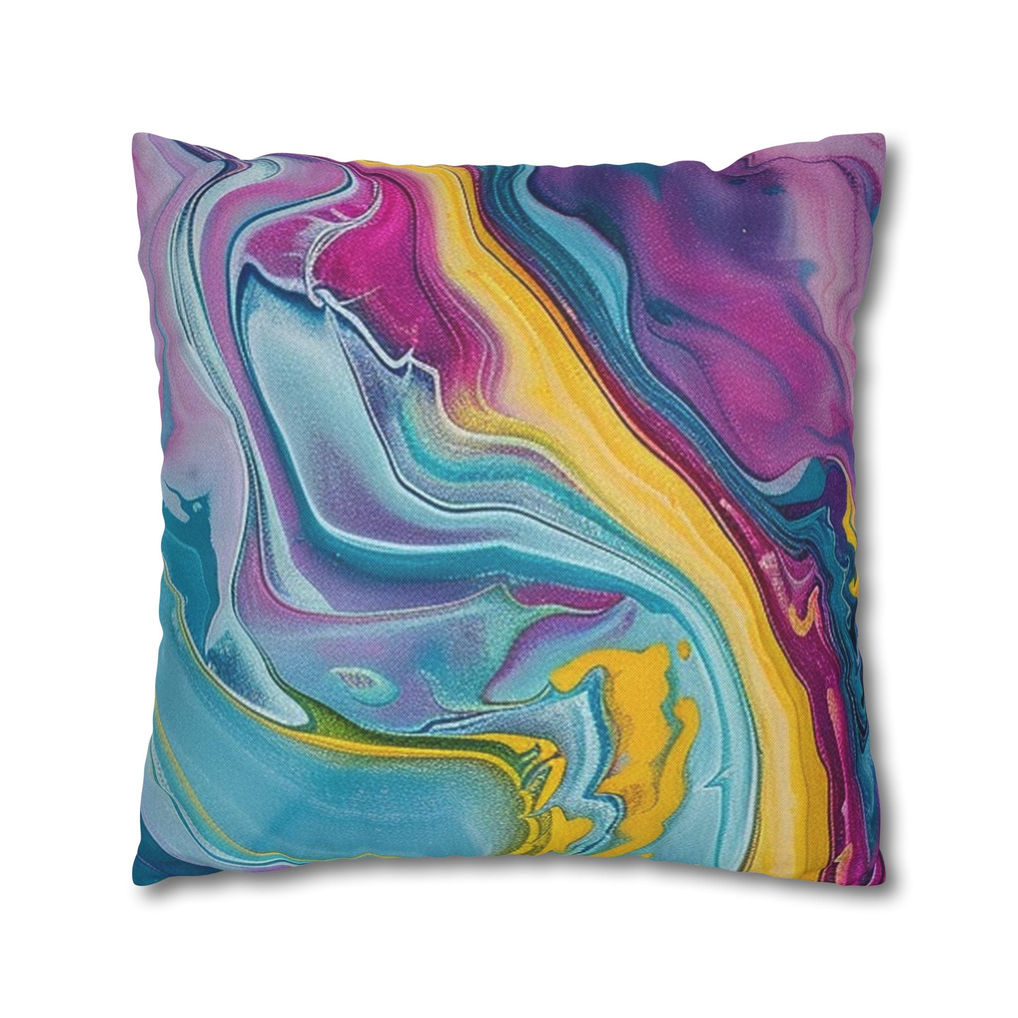 Spun Polyester Square Pillowcase, Artsulli - Art is Long, Life is Short, Home Decor, , , , , , , 