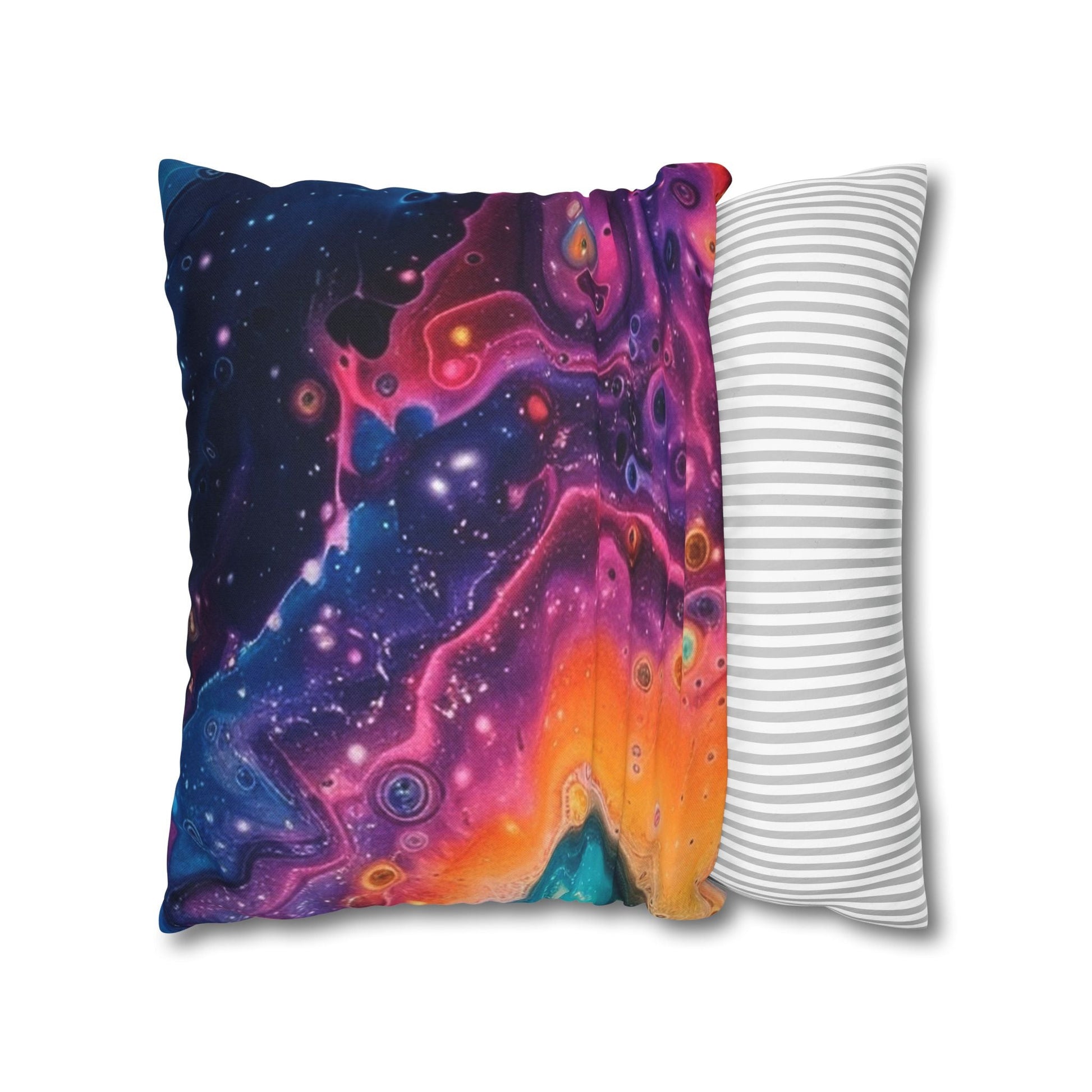 Spun Polyester Square Pillowcase, Artsulli - Art is Long, Life is Short, Home Decor, , , , , , , 