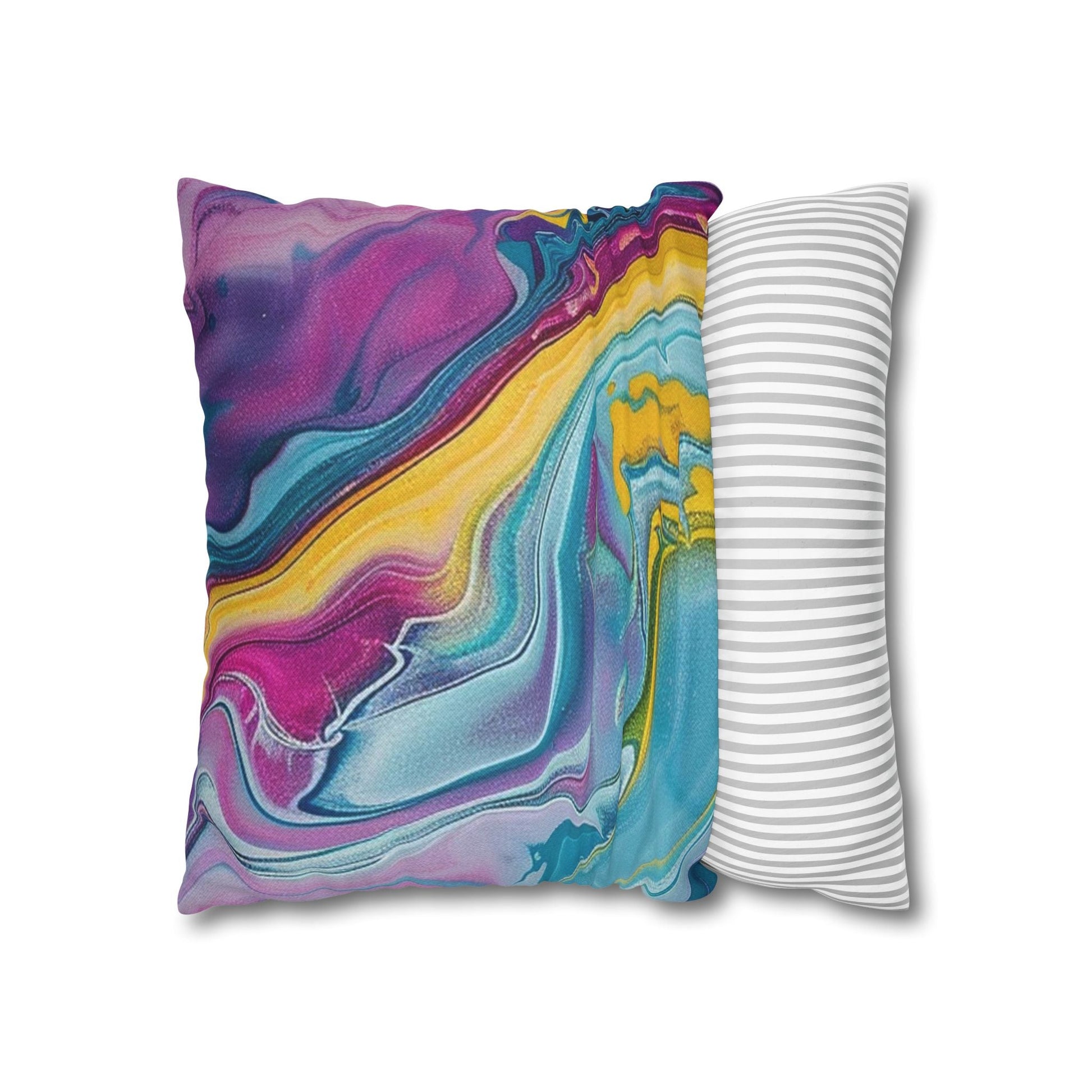 Spun Polyester Square Pillowcase, Artsulli - Art is Long, Life is Short, Home Decor, , , , , , , 