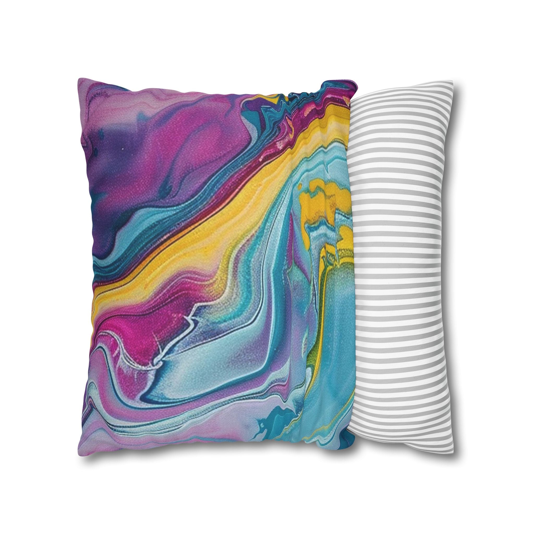 Spun Polyester Square Pillowcase, Artsulli - Art is Long, Life is Short, Home Decor, , , , , , , 