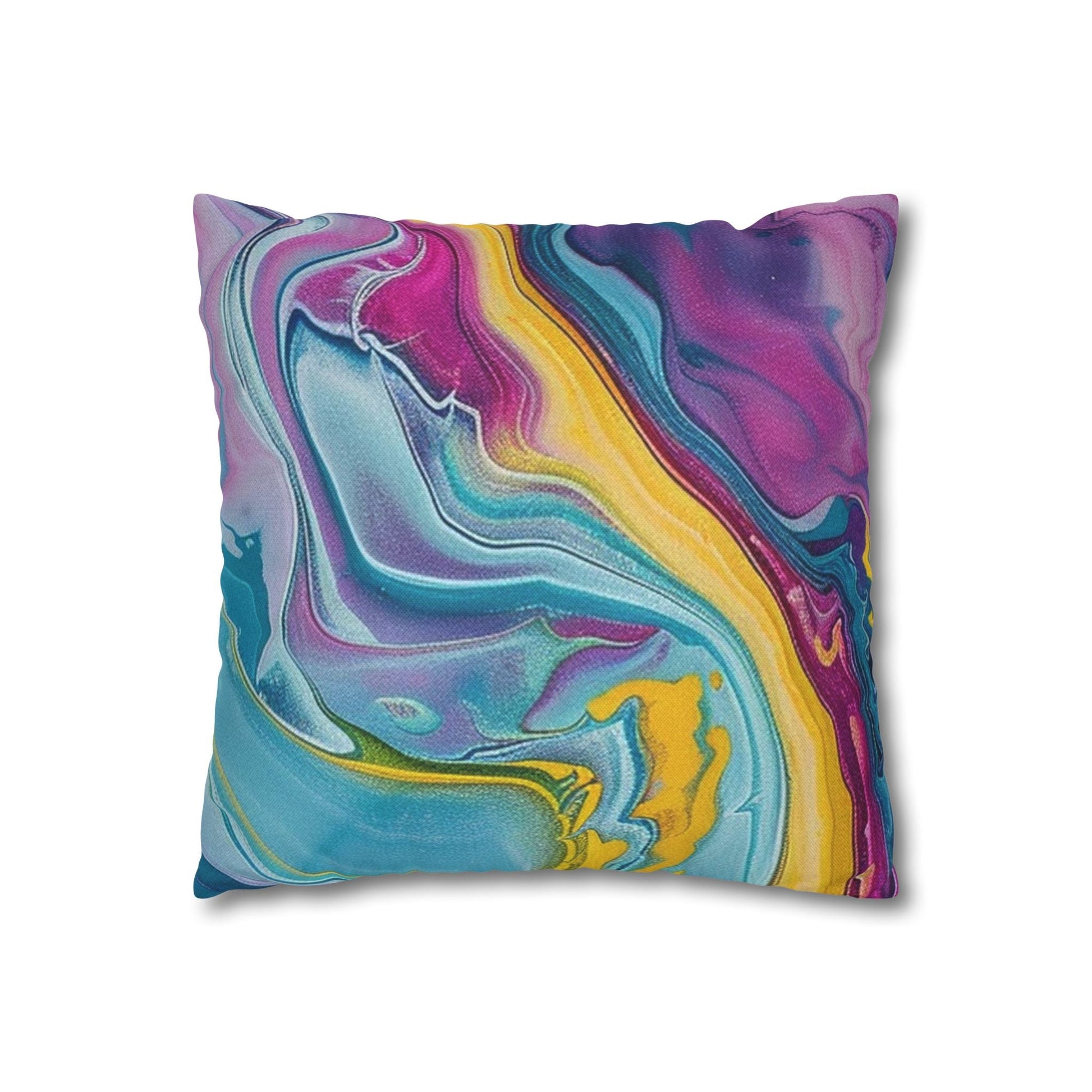Spun Polyester Square Pillowcase, Artsulli - Art is Long, Life is Short, Home Decor, , , , , , , 