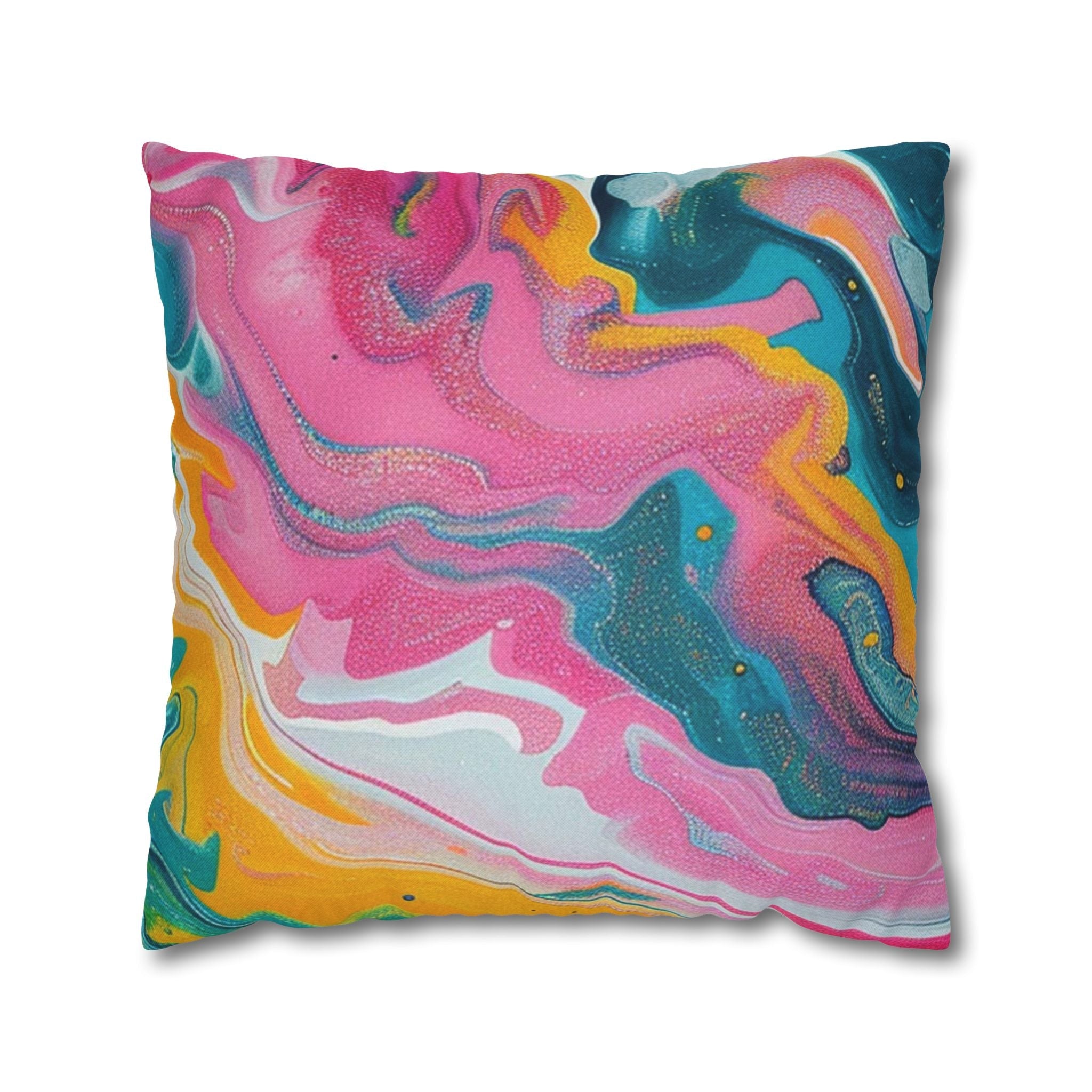 Spun Polyester Square Pillowcase, Artsulli - Art is Long, Life is Short, Home Decor, Size, 20" × 20", , , , , 22714903884186733141