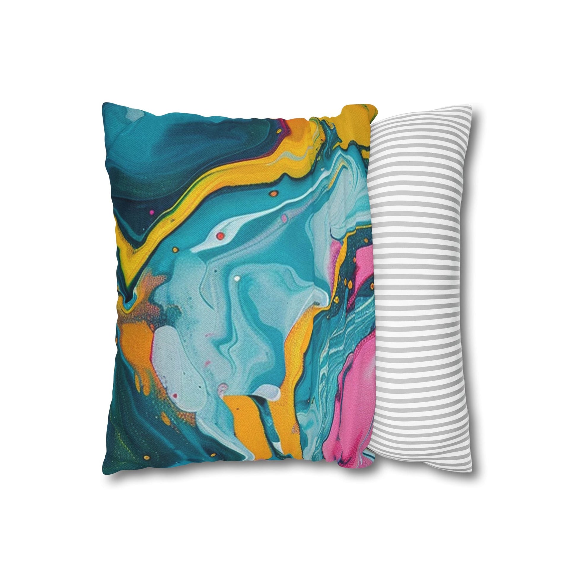 Spun Polyester Square Pillowcase, Artsulli - Art is Long, Life is Short, Home Decor, , , , , , , 