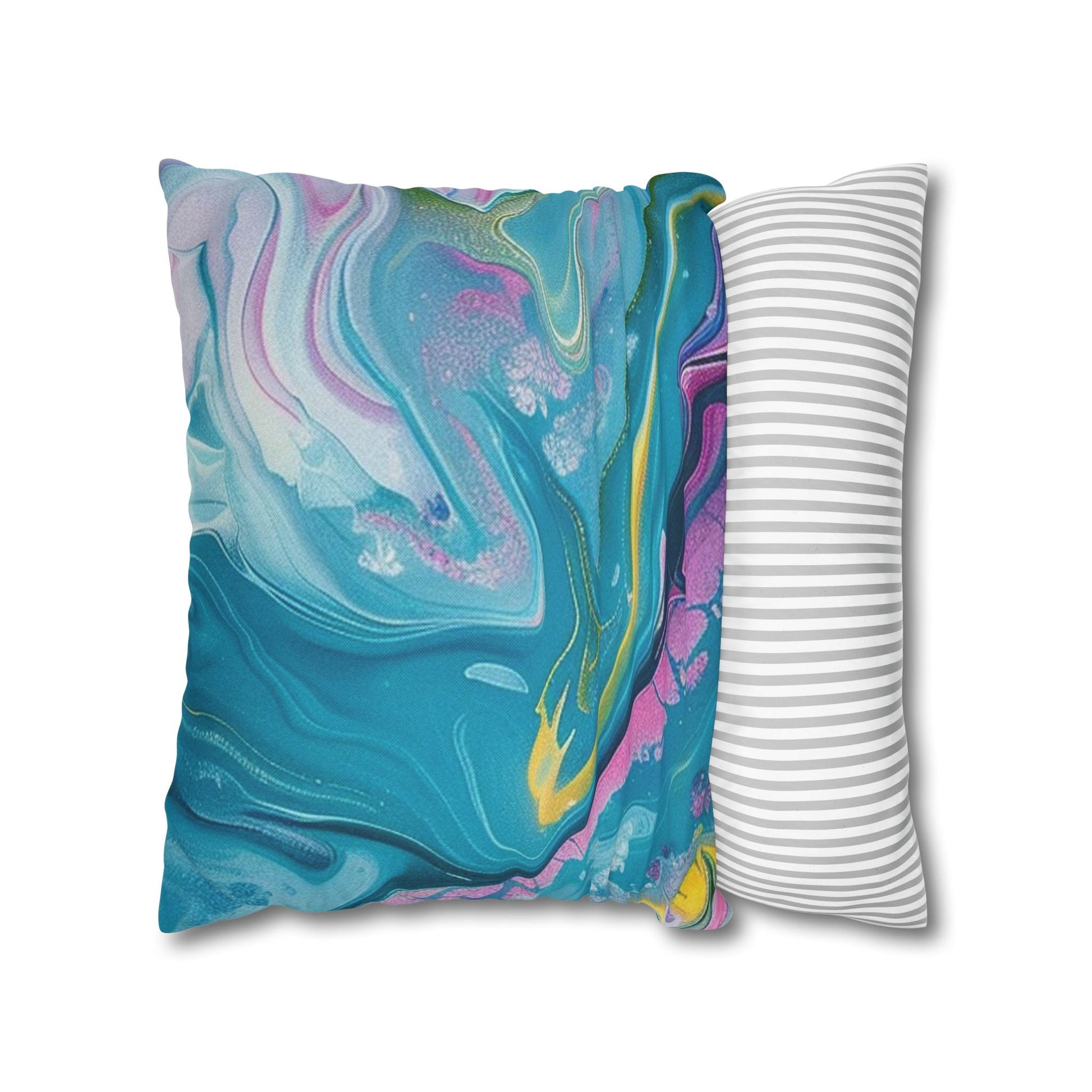Spun Polyester Square Pillowcase, Artsulli - Art is Long, Life is Short, Home Decor, , , , , , , 