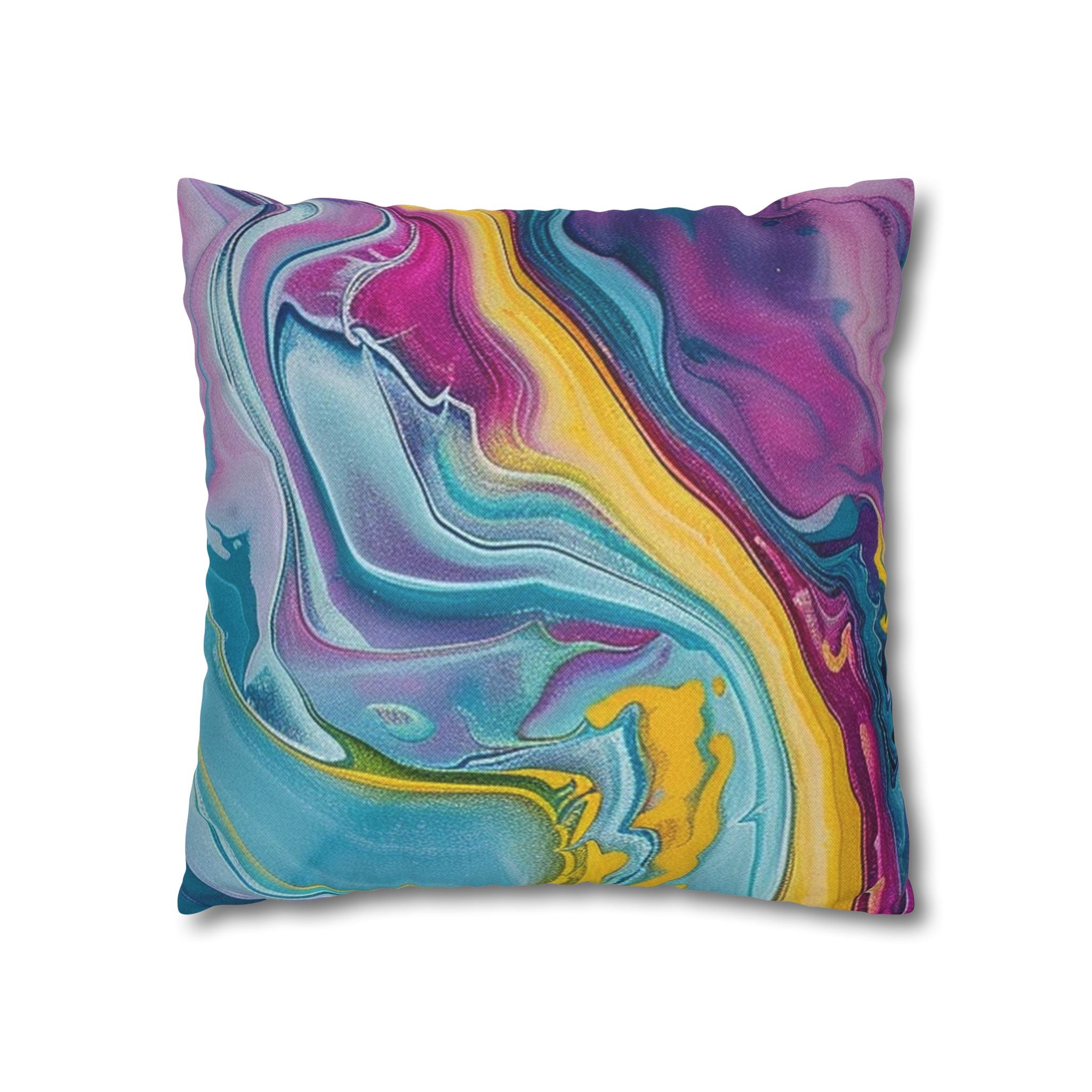 Spun Polyester Square Pillowcase, Artsulli - Art is Long, Life is Short, Home Decor, , , , , , , 
