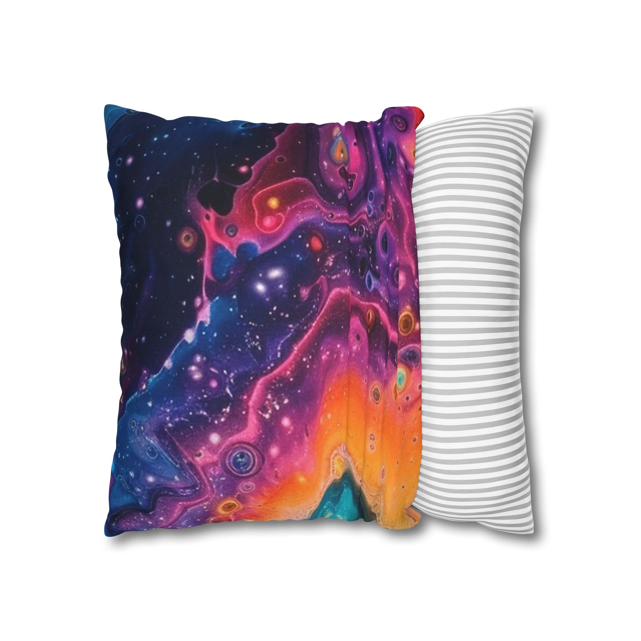 Spun Polyester Square Pillowcase, Artsulli - Art is Long, Life is Short, Home Decor, , , , , , , 