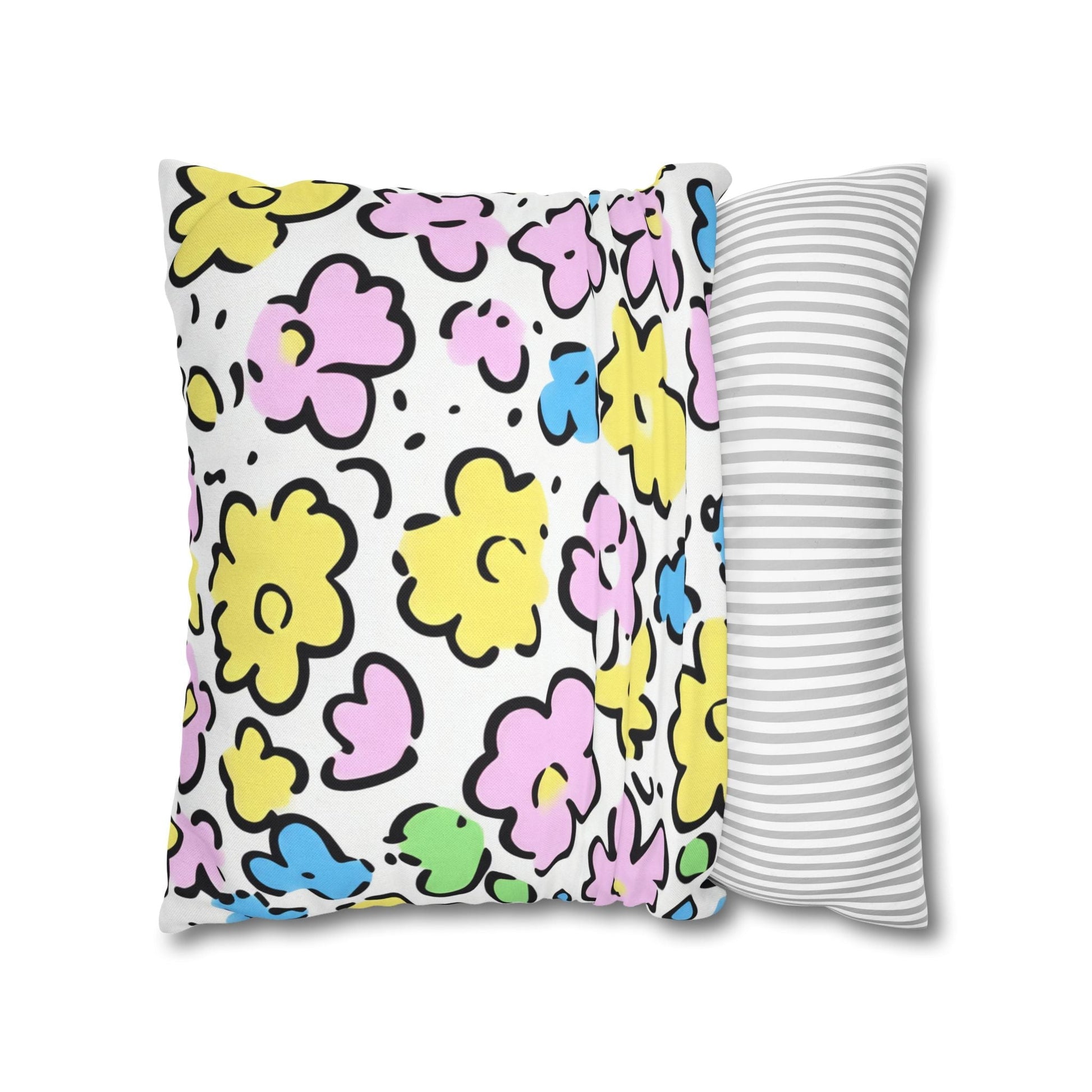 Spun Polyester Square Pillowcase, Artsulli - Art is Long, Life is Short, Home Decor, , , , , , , 