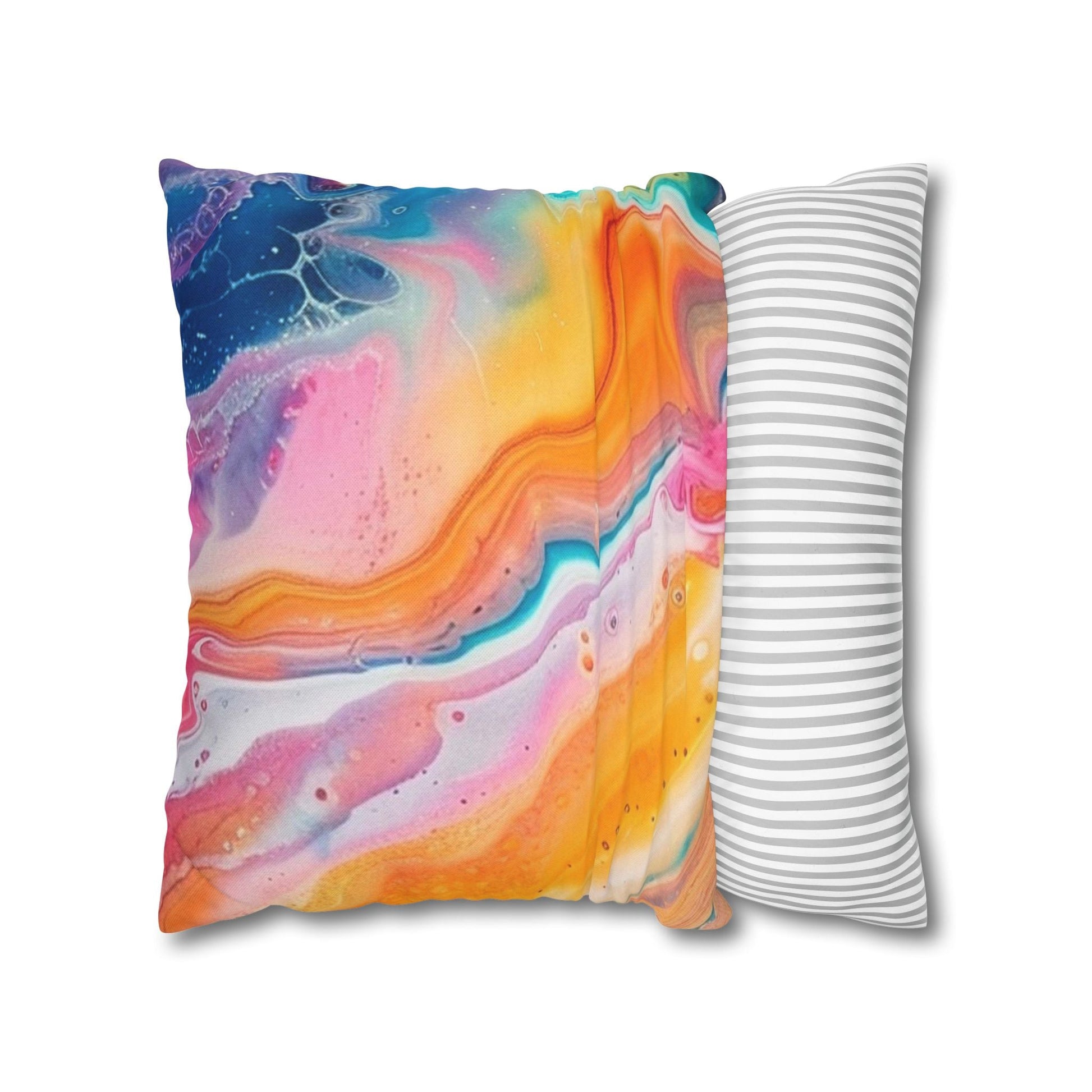 Spun Polyester Square Pillowcase, Artsulli - Art is Long, Life is Short, Home Decor, , , , , , , 