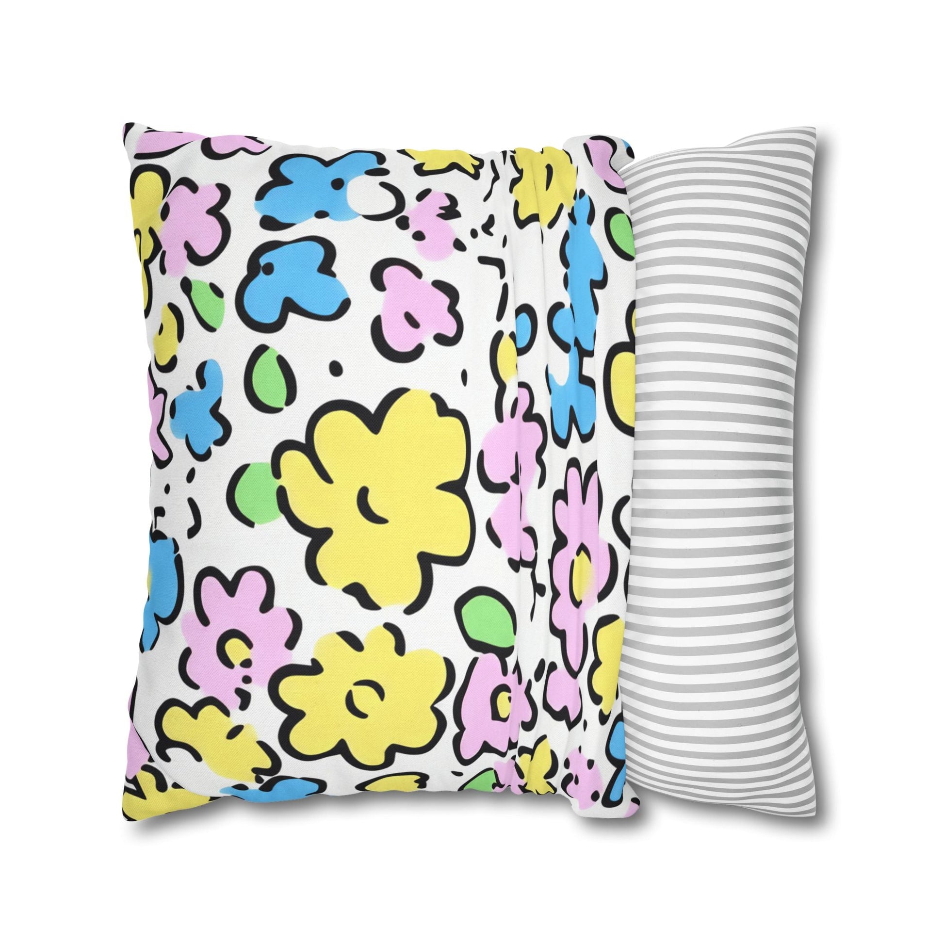 Spun Polyester Square Pillowcase, Artsulli - Art is Long, Life is Short, Home Decor, , , , , , , 