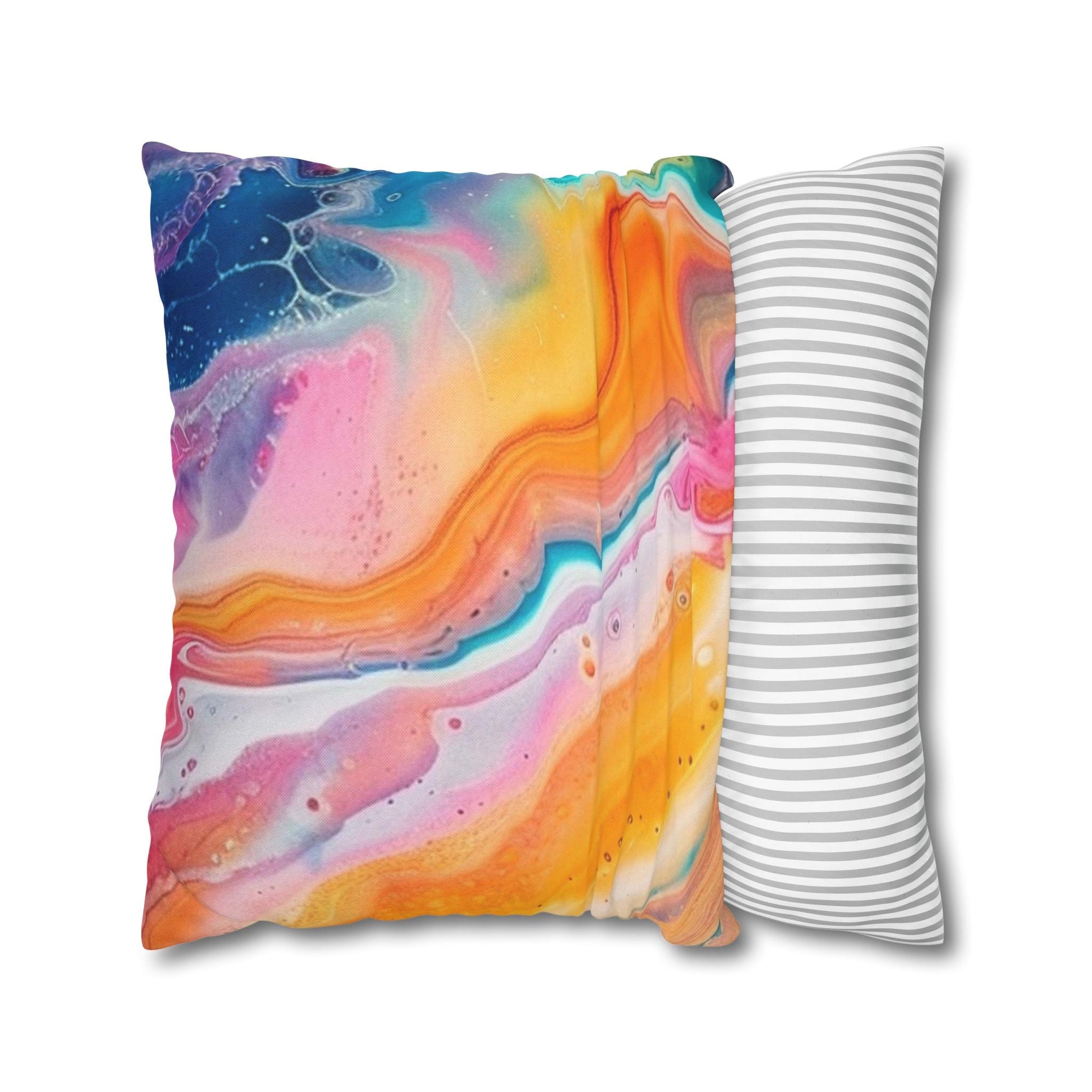 Spun Polyester Square Pillowcase, Artsulli - Art is Long, Life is Short, Home Decor, , , , , , , 
