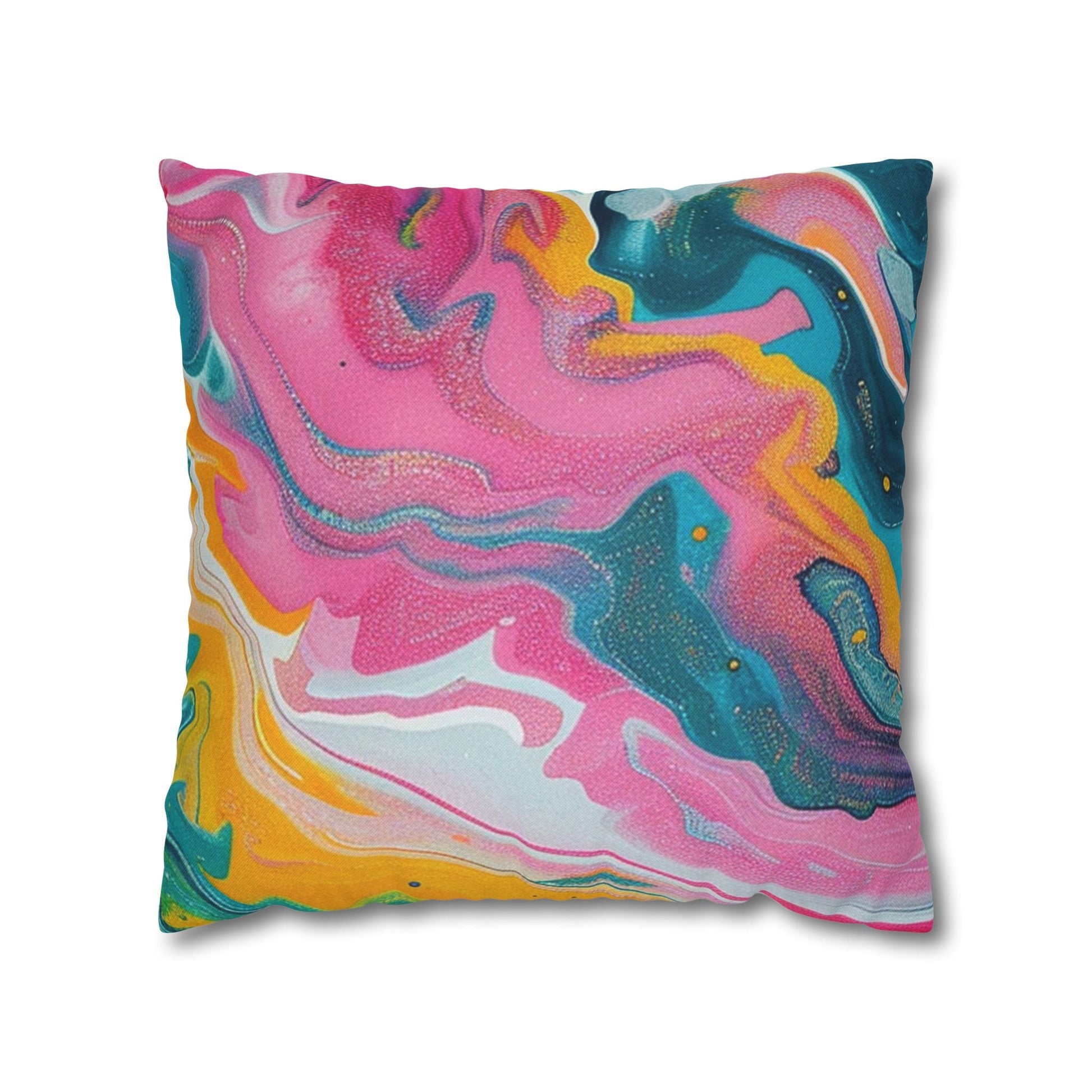 Spun Polyester Square Pillowcase, Artsulli - Art is Long, Life is Short, Home Decor, Size, 18" × 18", , , , , 19322548670563643572
