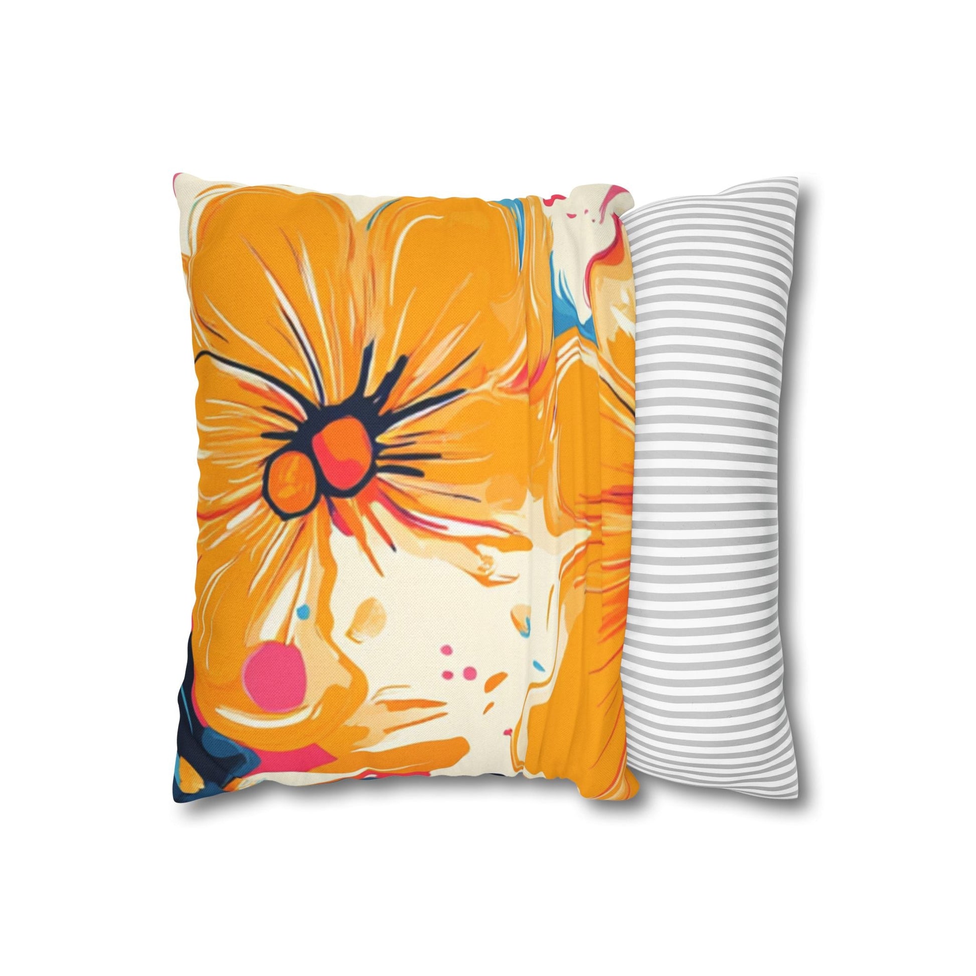 Spun Polyester Square Pillowcase, Artsulli - Art is Long, Life is Short, Home Decor, , , , , , , 