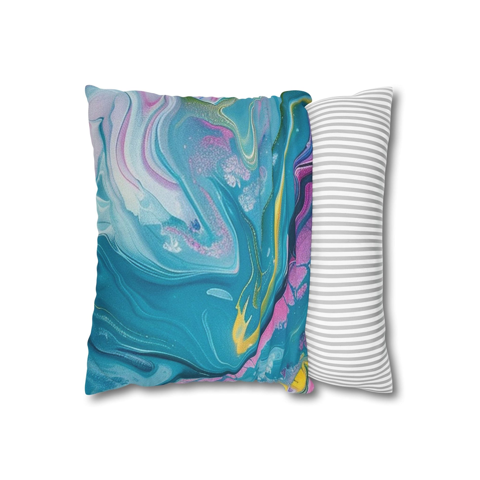 Spun Polyester Square Pillowcase, Artsulli - Art is Long, Life is Short, Home Decor, , , , , , , 
