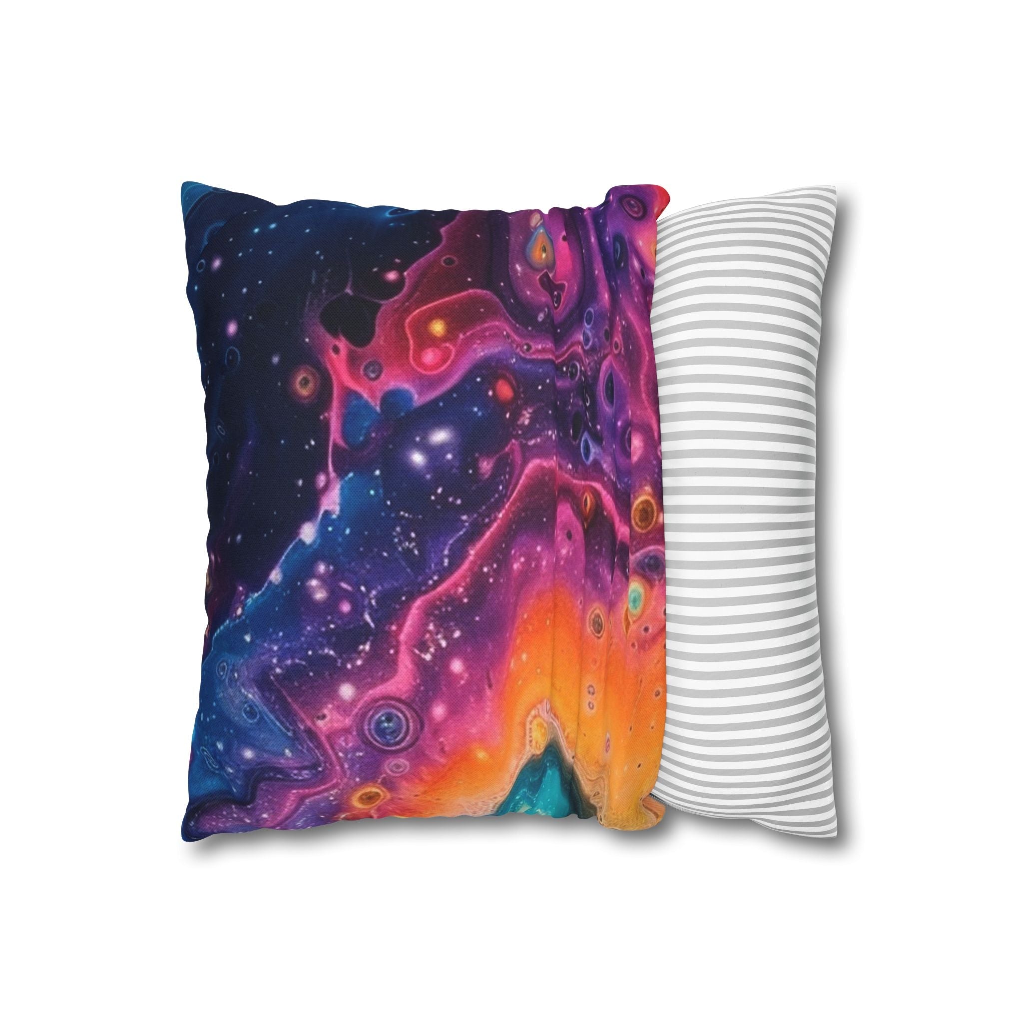 Spun Polyester Square Pillowcase, Artsulli - Art is Long, Life is Short, Home Decor, , , , , , , 
