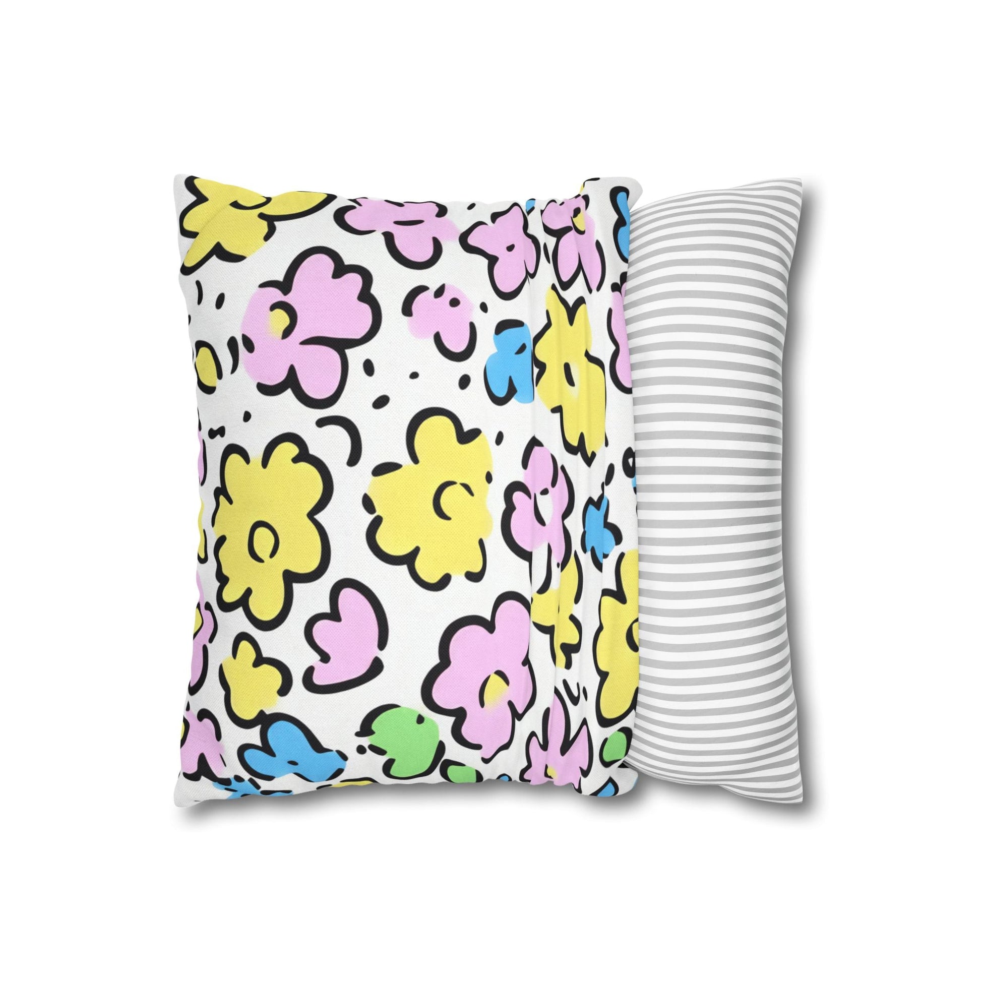 Spun Polyester Square Pillowcase, Artsulli - Art is Long, Life is Short, Home Decor, , , , , , , 