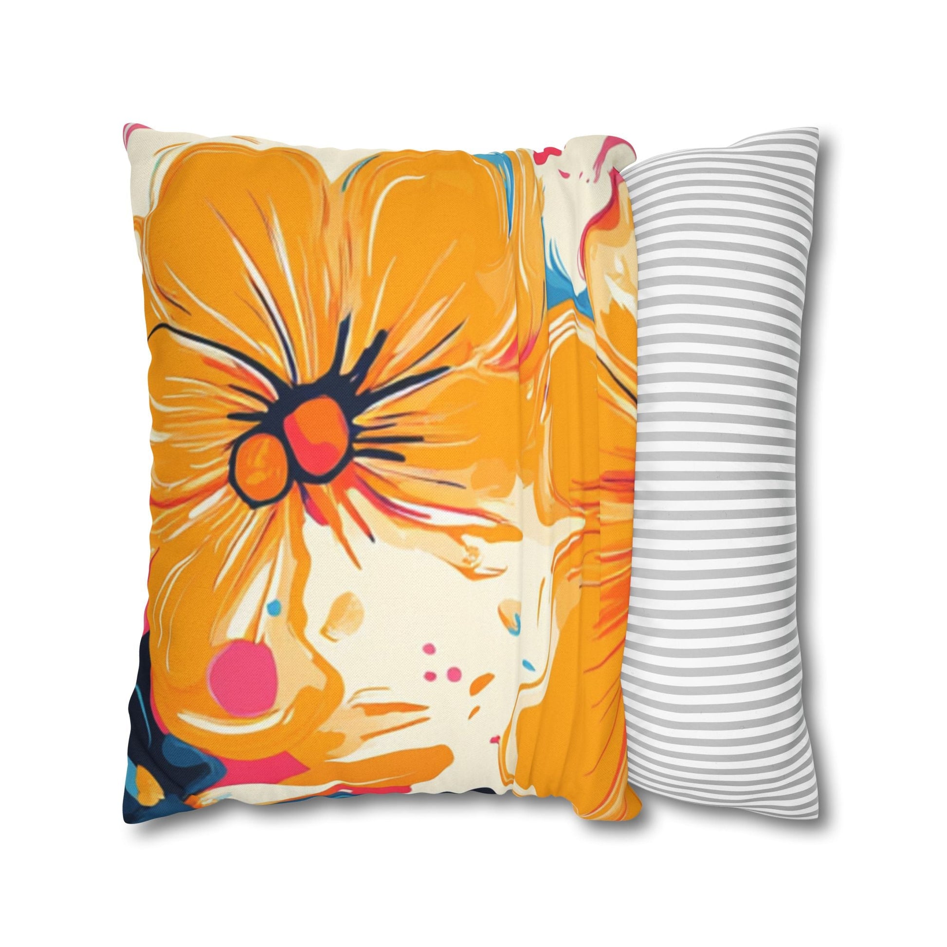 Spun Polyester Square Pillowcase, Artsulli - Art is Long, Life is Short, Home Decor, , , , , , , 